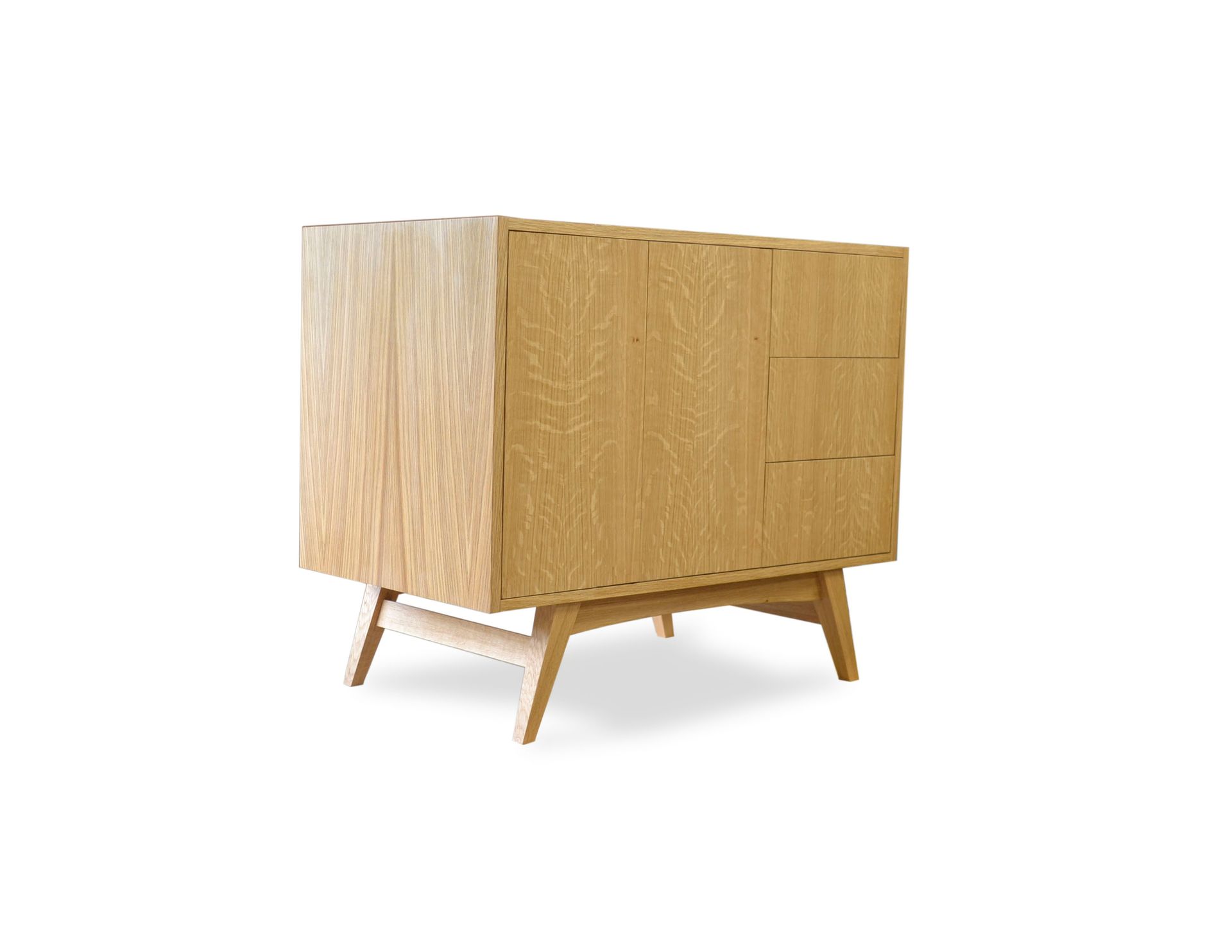 Mid Century Modern Vanity In Oak 2 