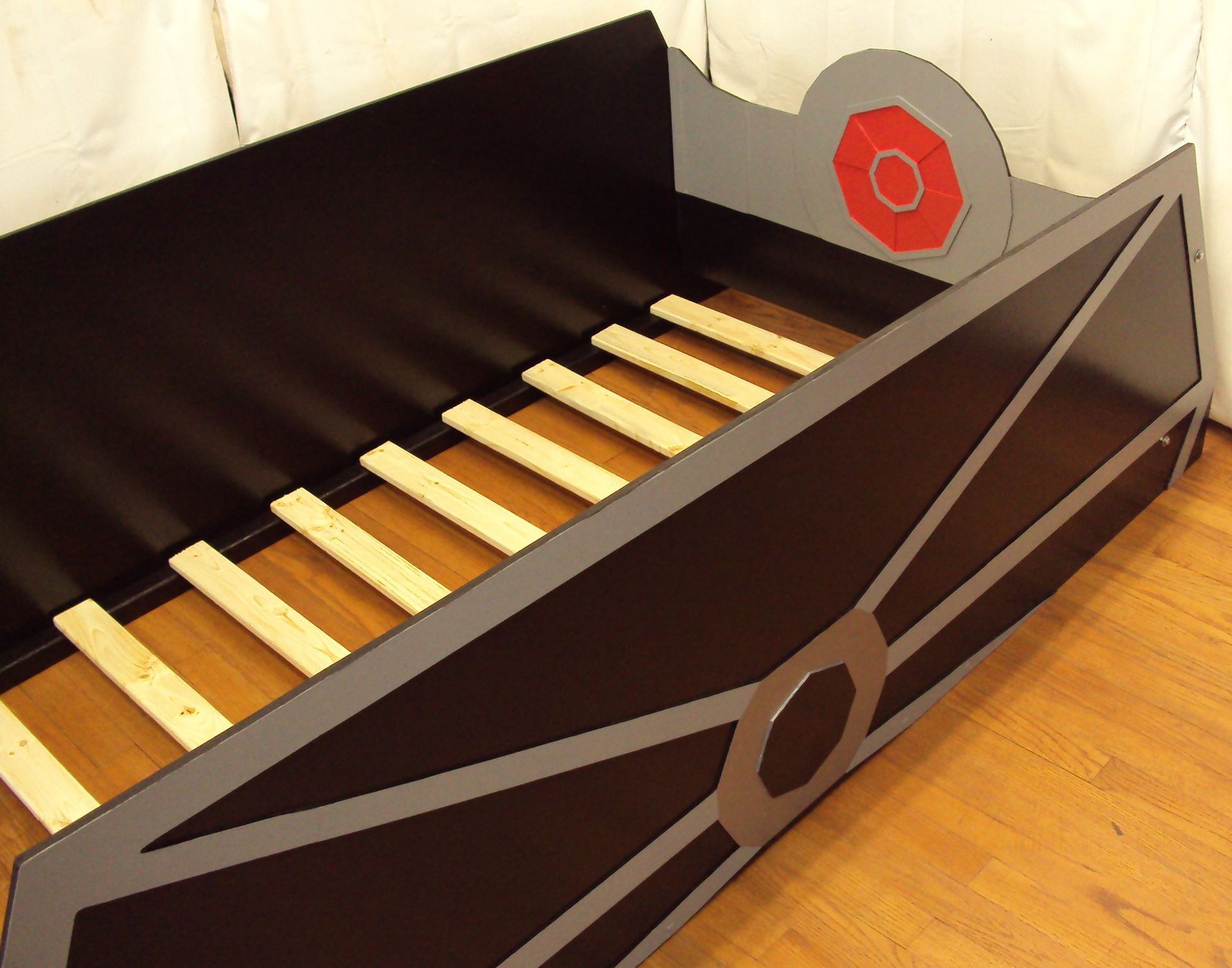 Tie Starfighter Twin Kids Bed Frame - Handcrafted - Space Themed Children's Bedroom Furniture 6 