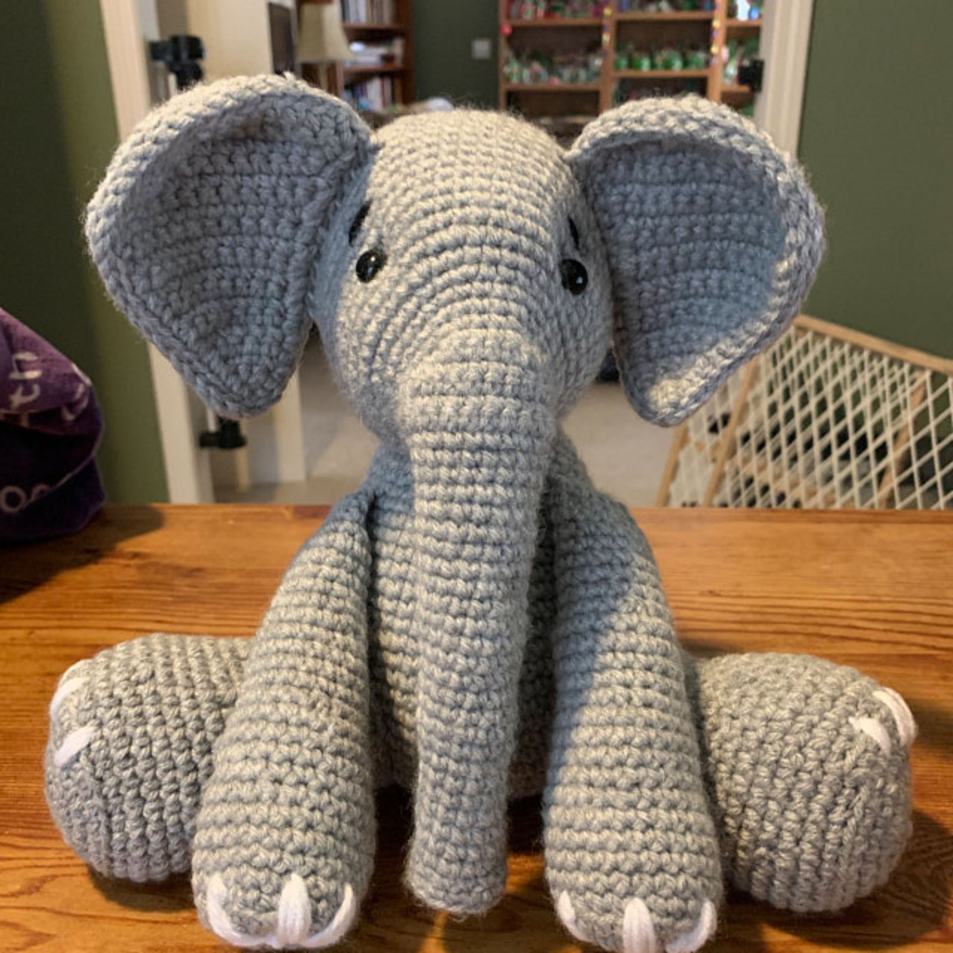 Elephant Crochet Gift, Doll Gift, Crochet Elephant