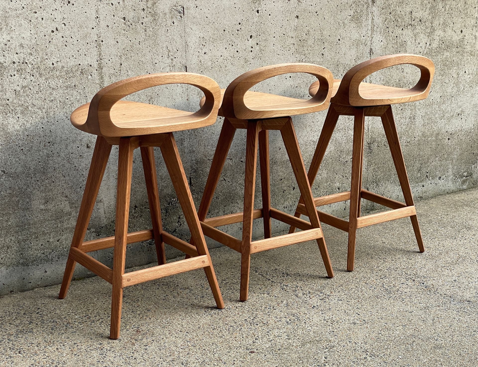APEX mid century modern swiveling stool