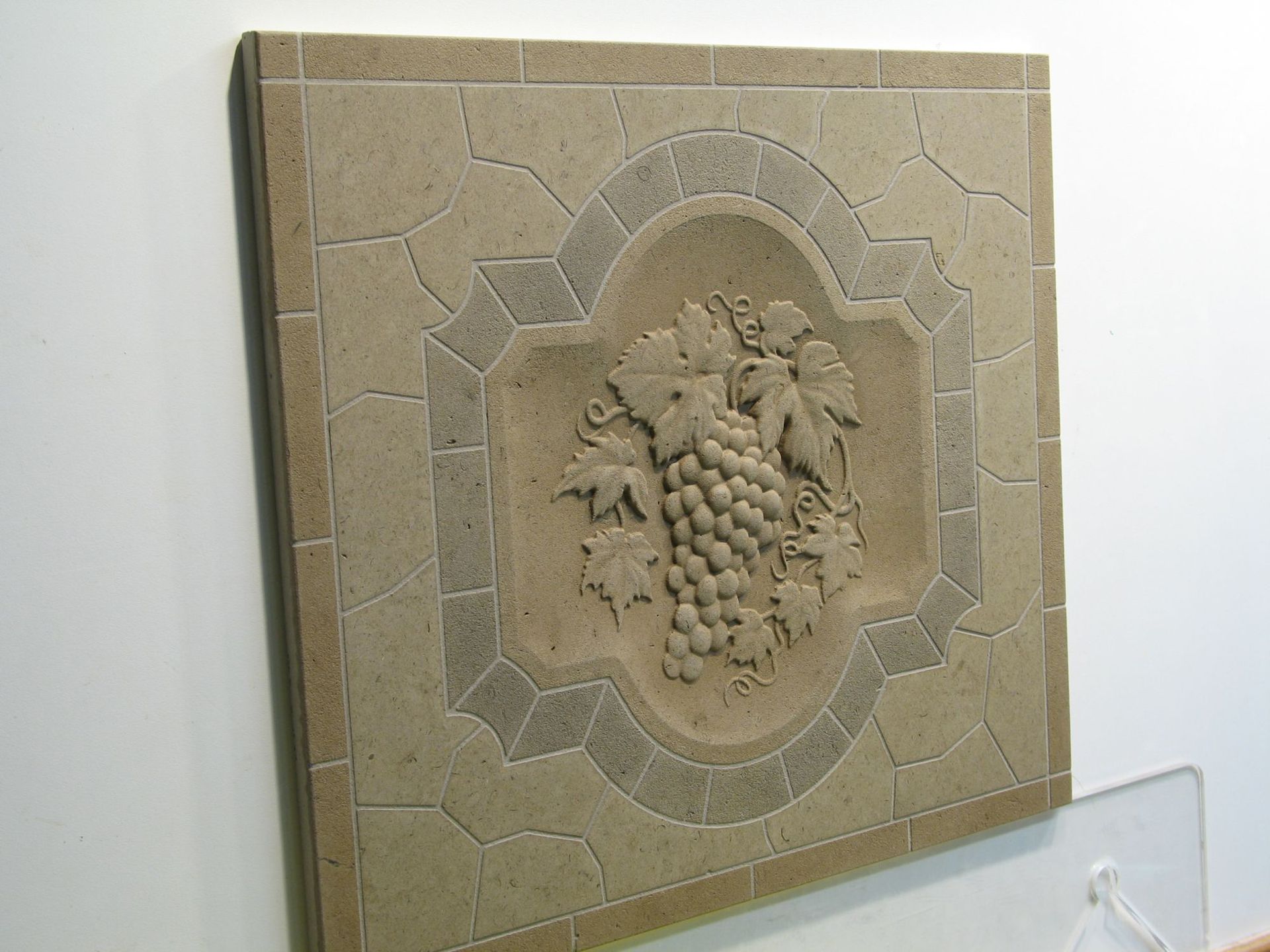Limestone Classic Grape Relief Monolithic Mosaic Back Splash Decorative Tile Insert 2