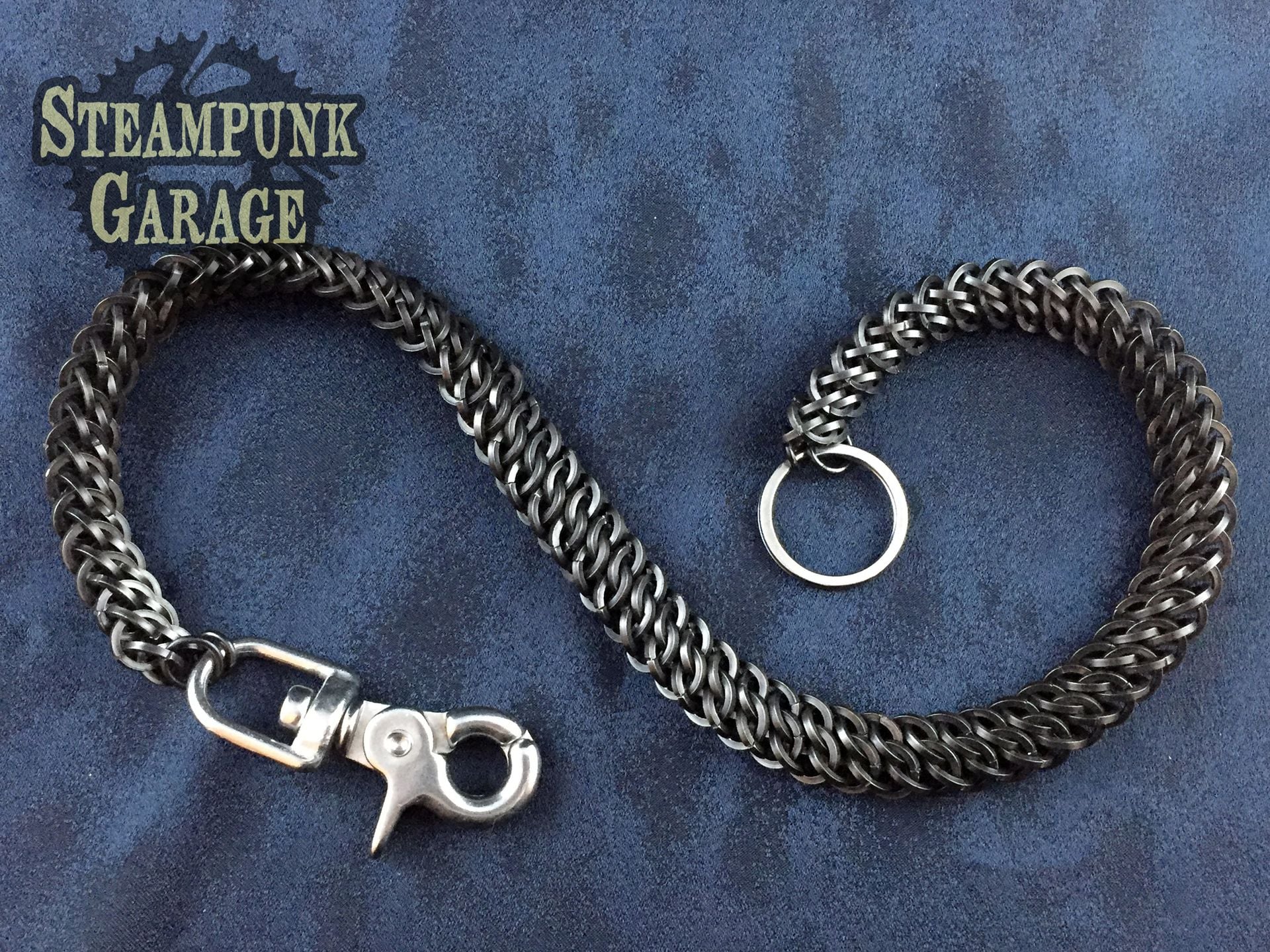 Wallet Chain - Black Square Steel - Heavy Duty Gsg 5
