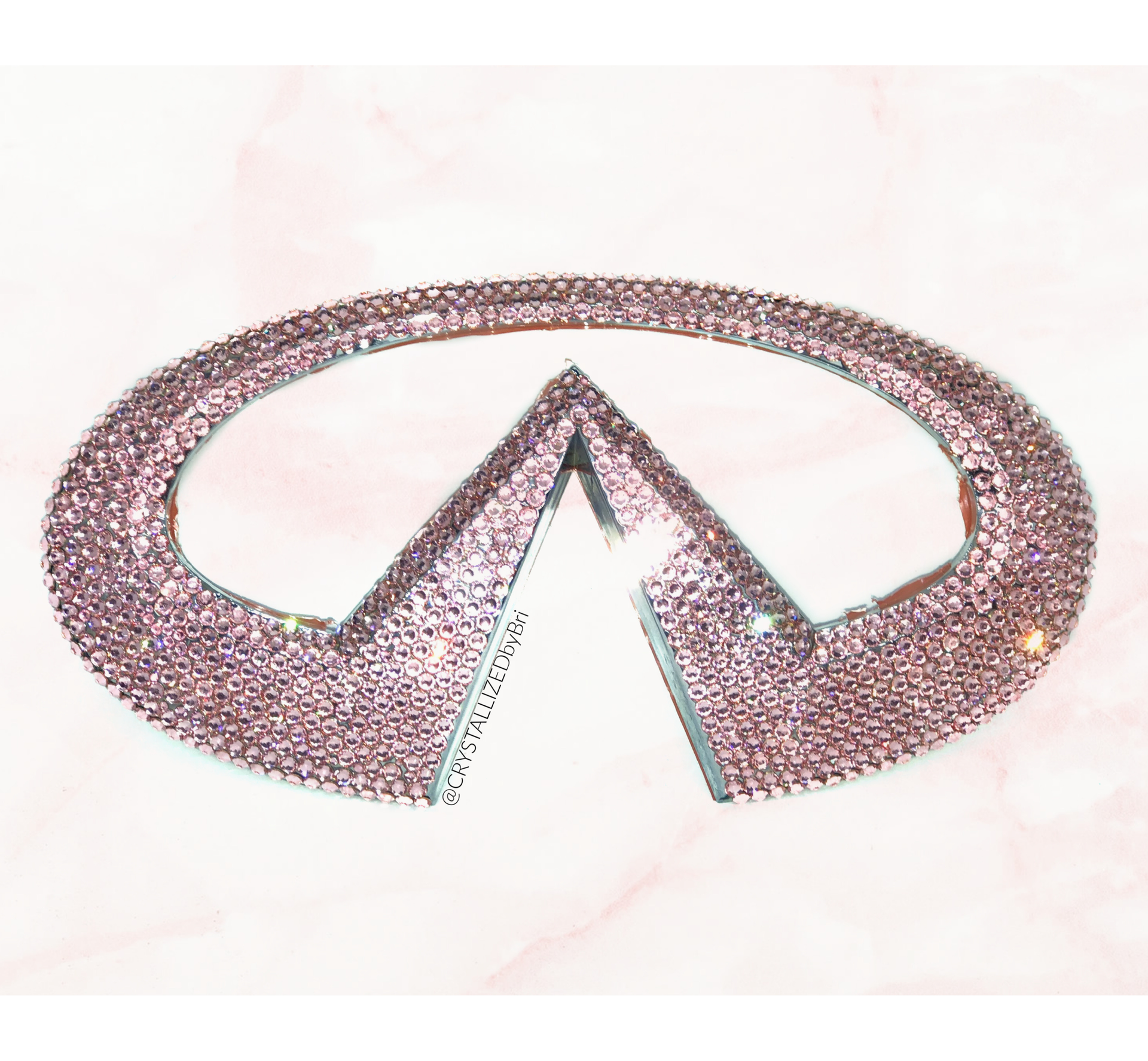 Infiniti Crystallized Car Emblem Bling Genuine European Crystals Bedazzled 1