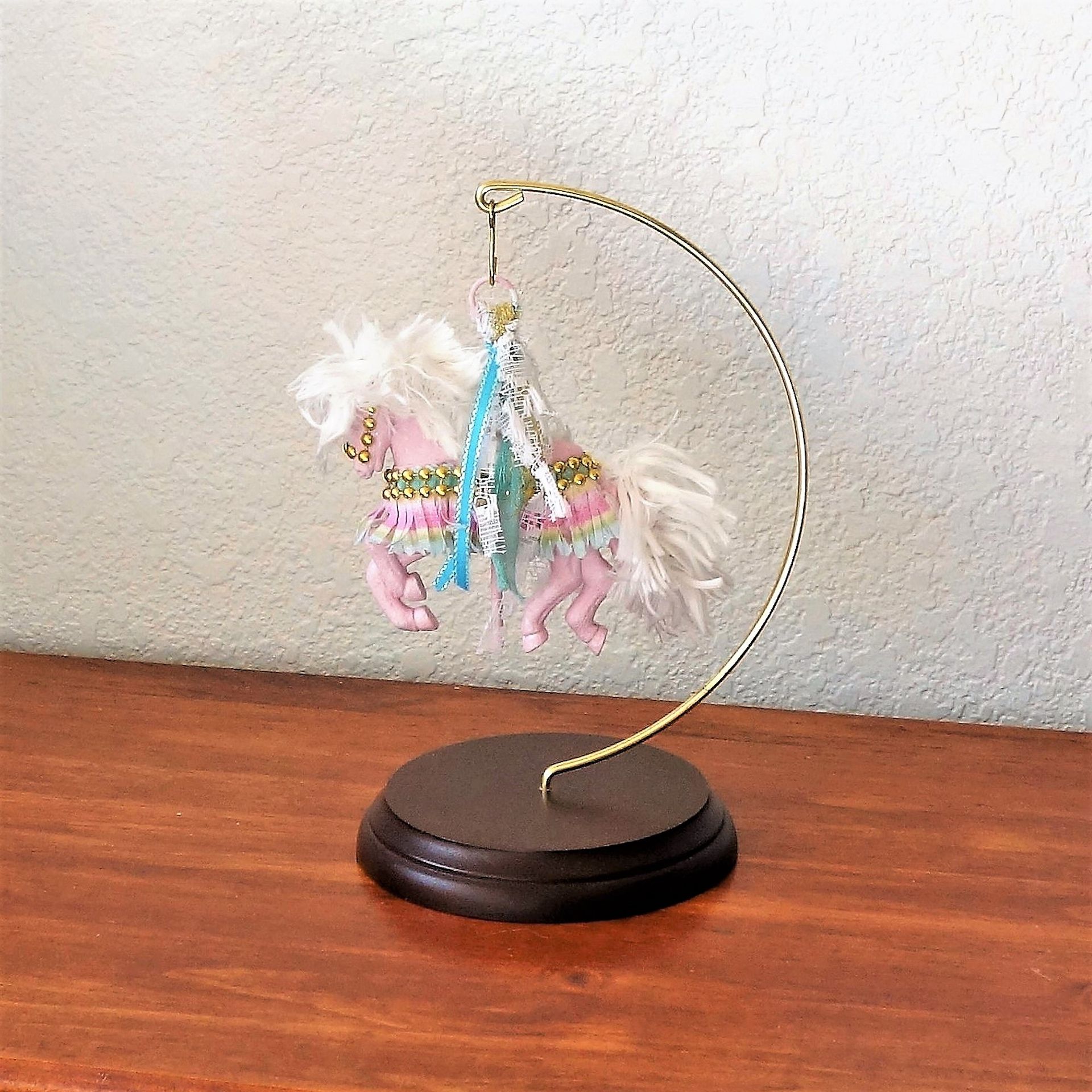 Fancy Carousel Horse Figurine 2 