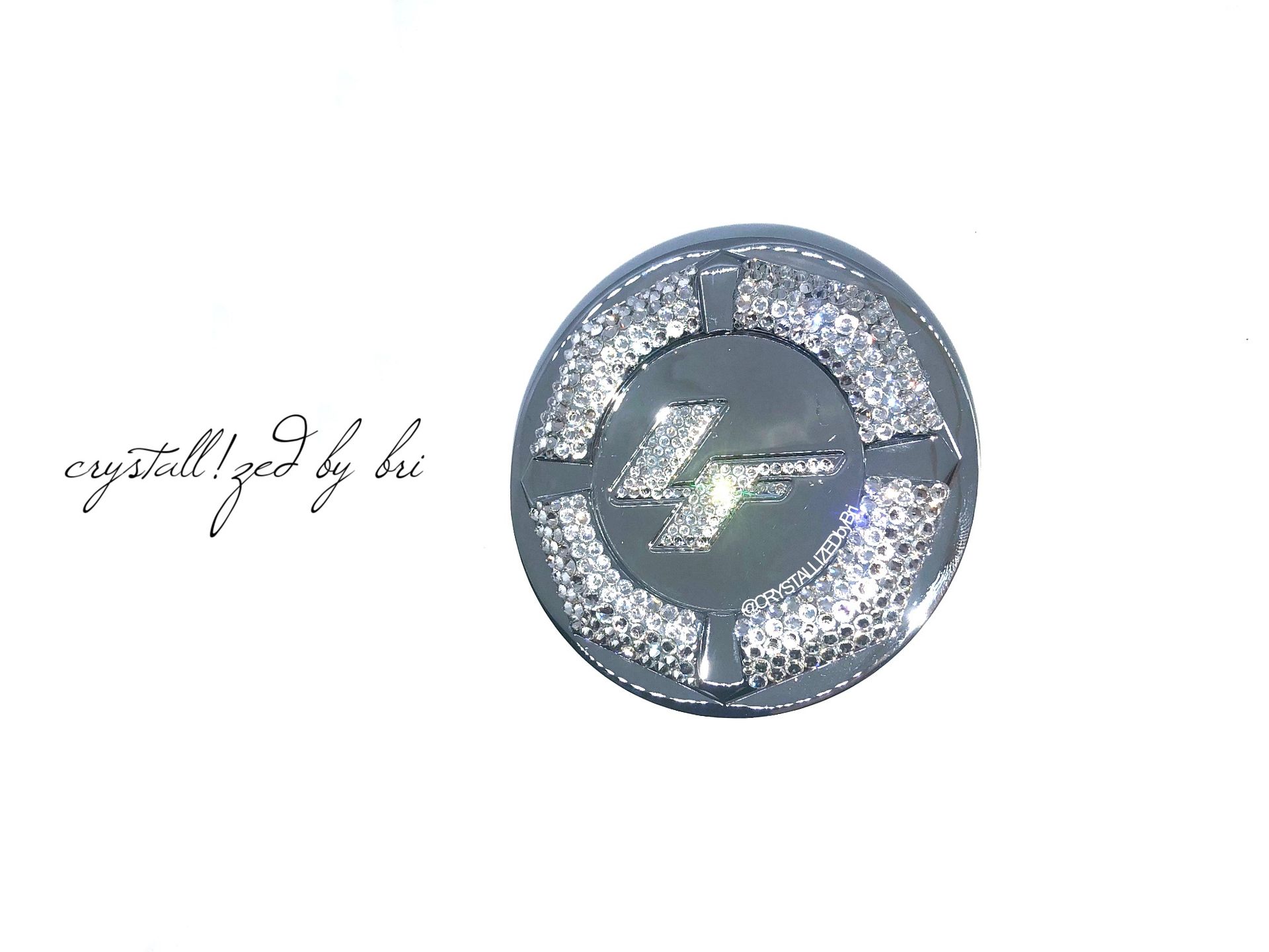 Custom Crystallized Car Wheel Center Caps Bling Genuine European Crystals Bedazzled 2