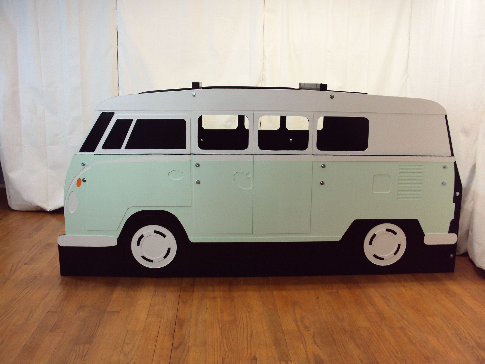 Surfer Mini-Bus Twin Kids Bed Frame - Handcrafted - Themed Children's Bedroom Furniture 5 