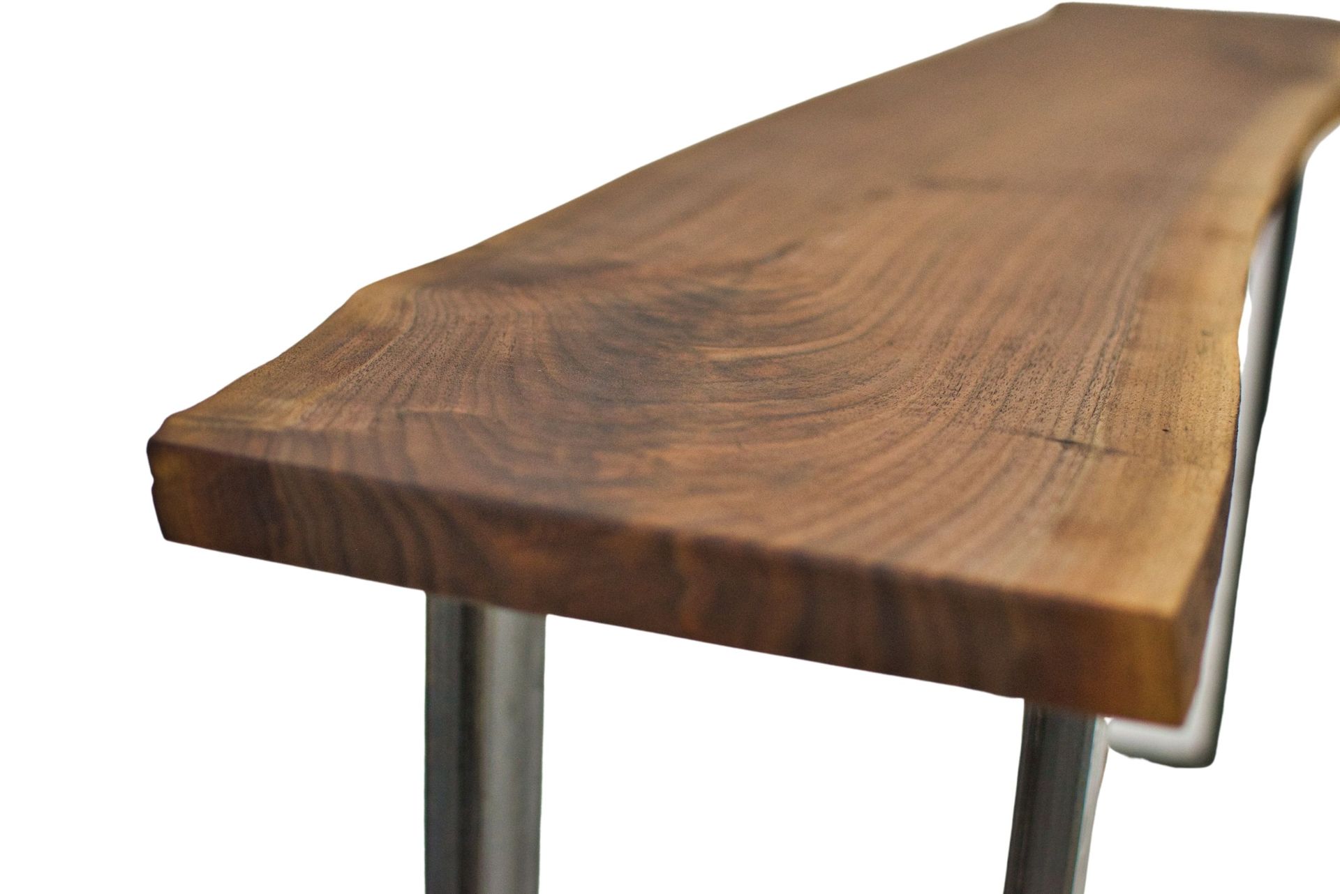 Live Edge Console Table, Walnut Entryway Table, With Metal Legs, Hallway Table, Foyer Table 3 