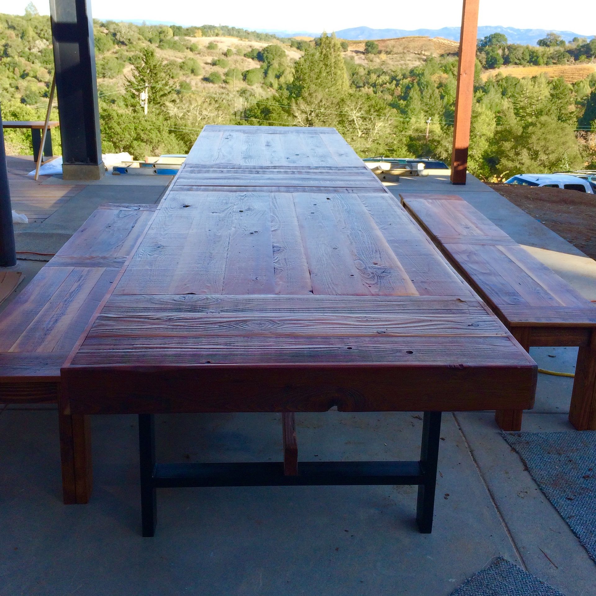 Reclaimed Wood Vineyard Table 2