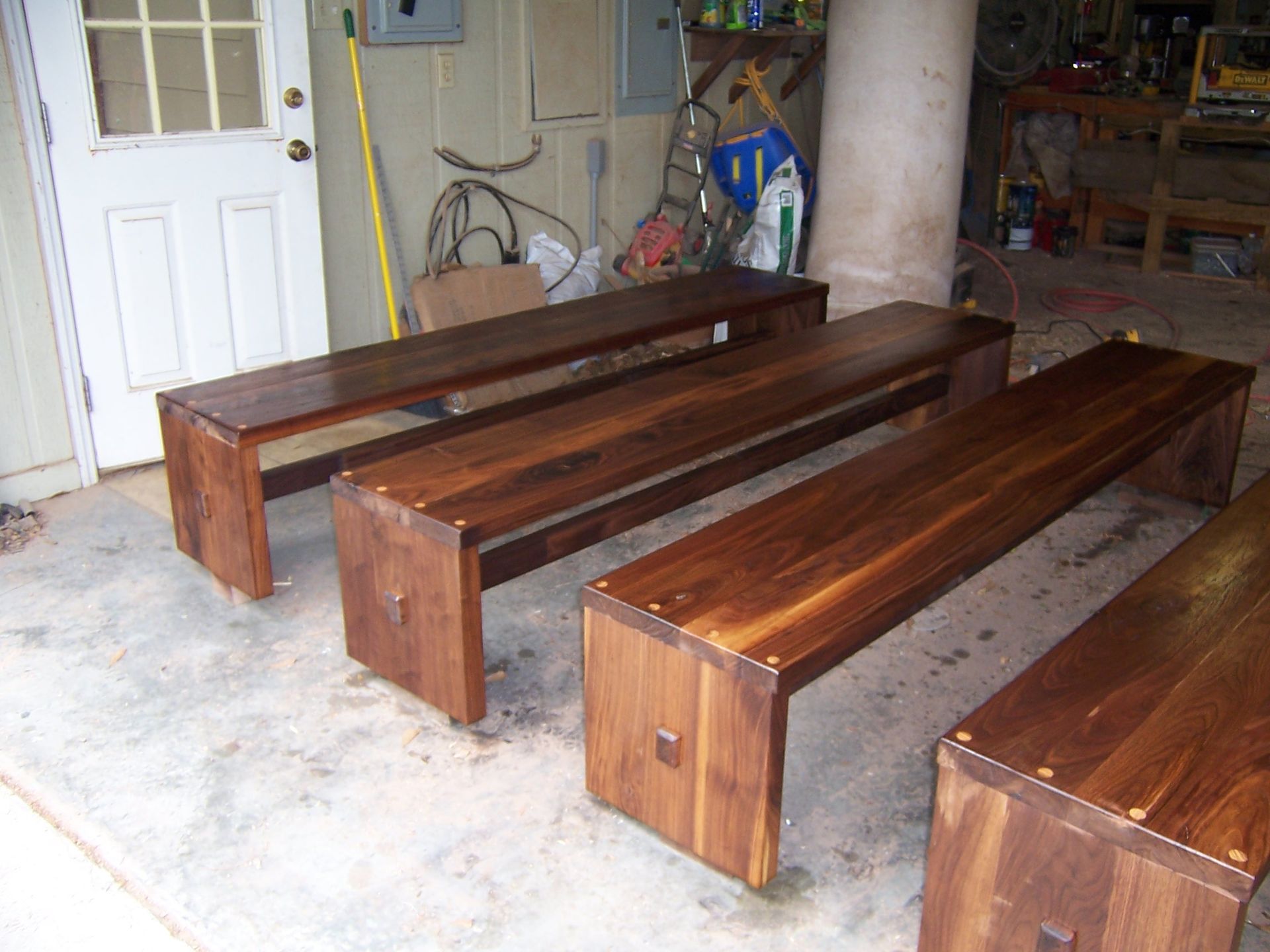Solid Black Walnut Benches 2 