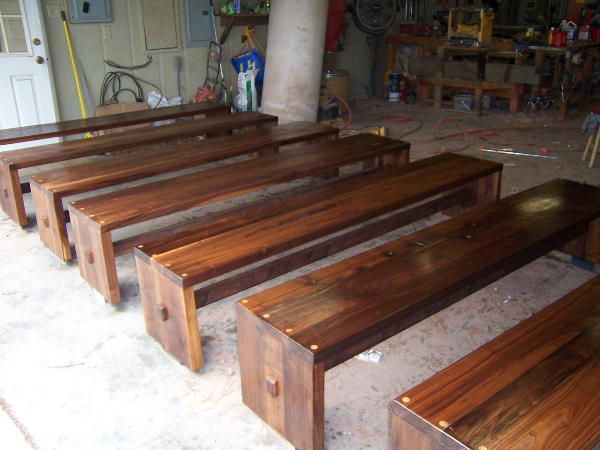 Solid Black Walnut Benches 3 
