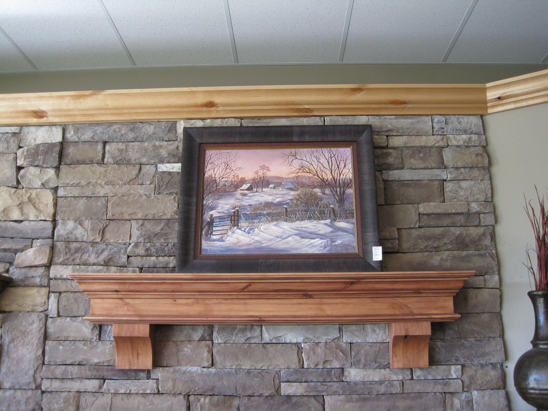 Fireplace Mantel Knotty Alder Classic Traditional Crown Mold And Corbels Summit 5 