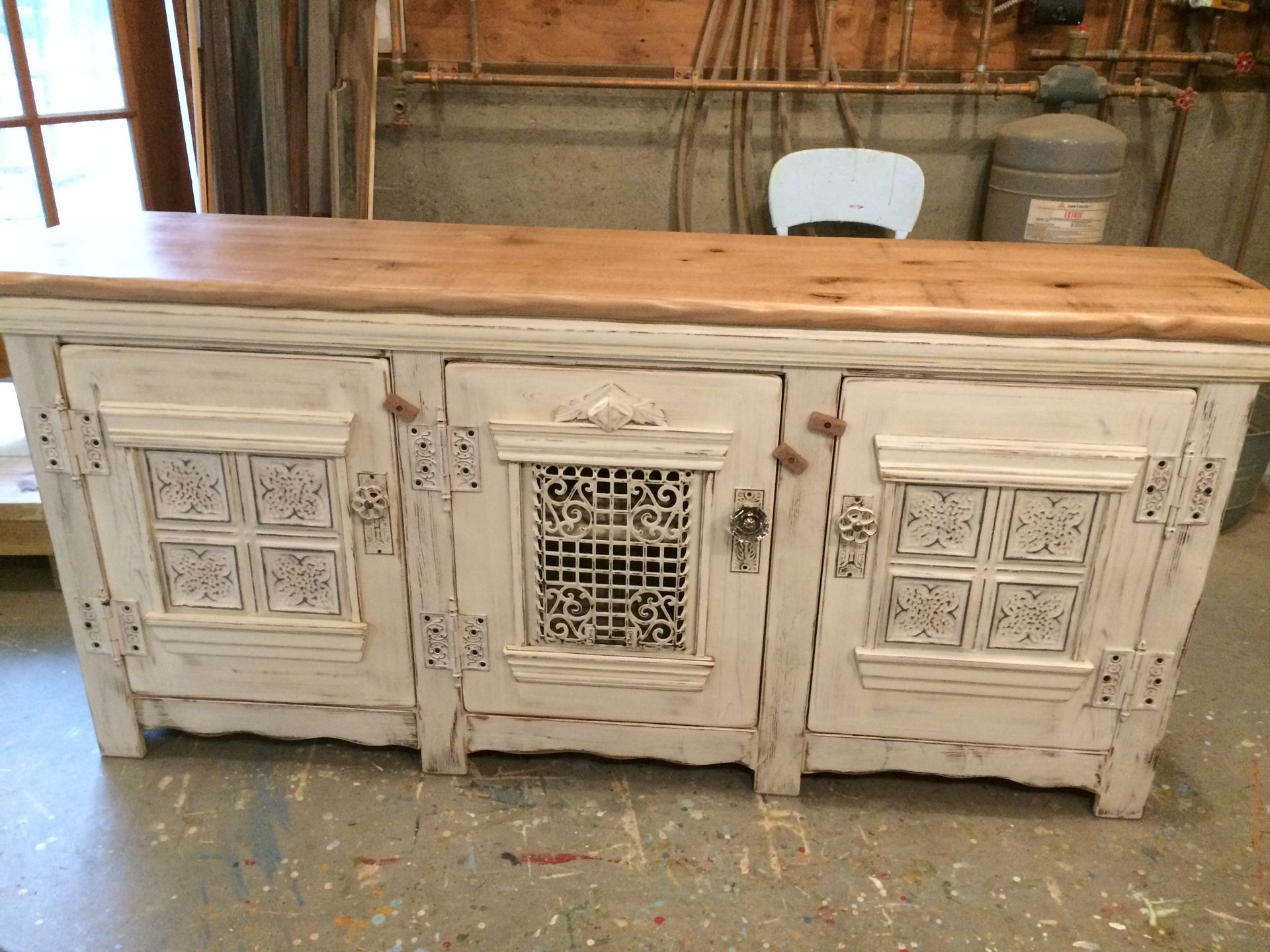 Dining Room Buffet Sideboard W Native Oak Top