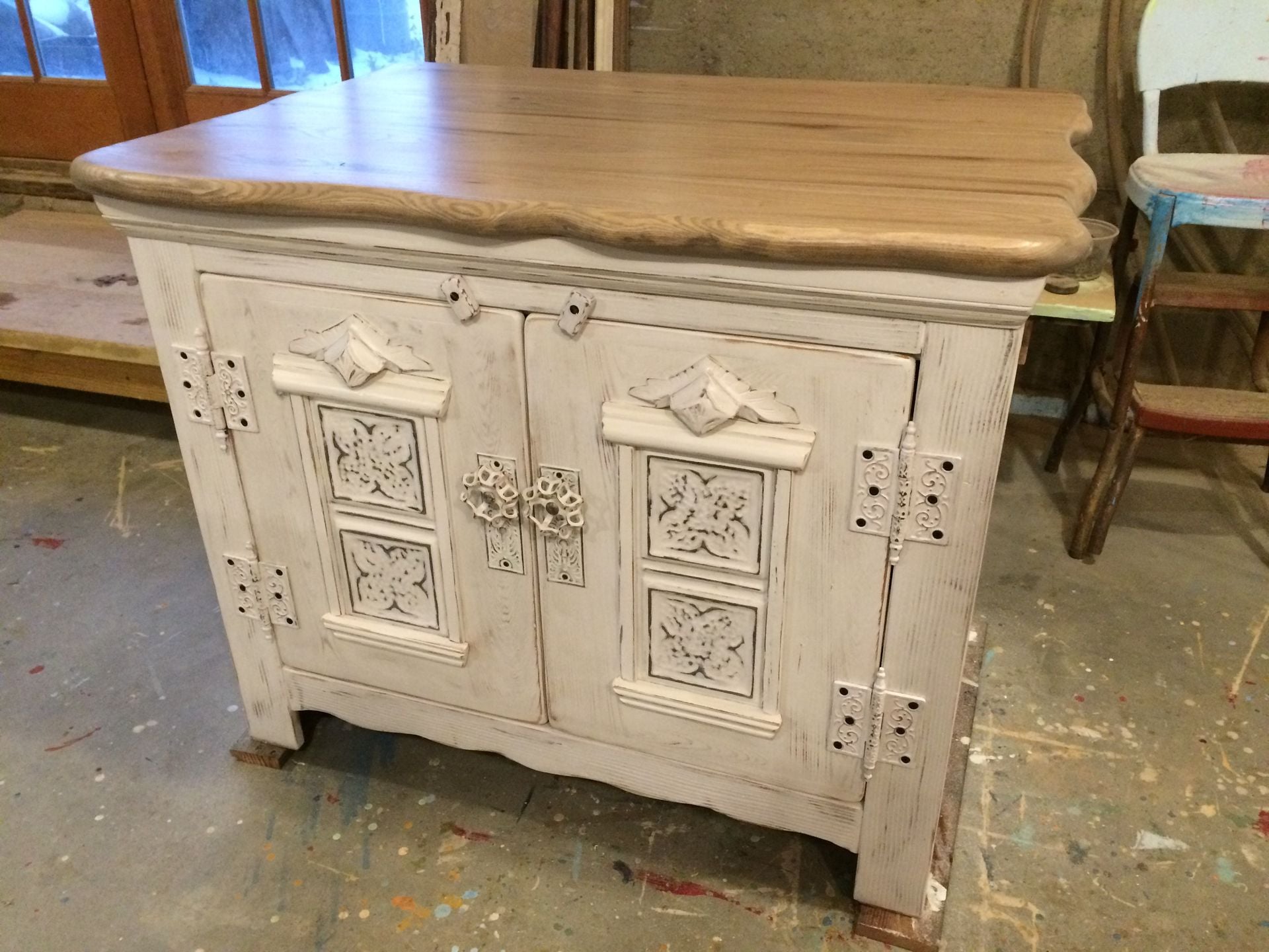 Storage Cupboard W Native Sassafras Top