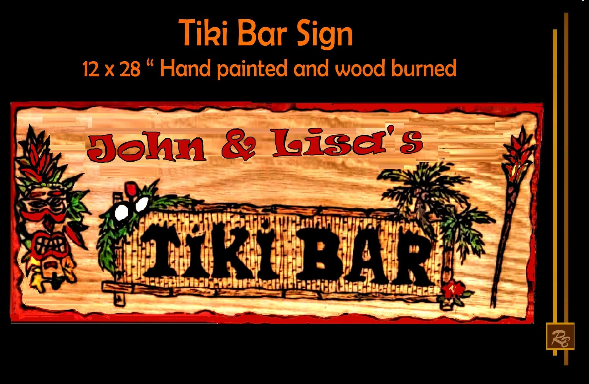 Tiki Bar Sign, Tiki Bar, Decorations, Signs, Art 1