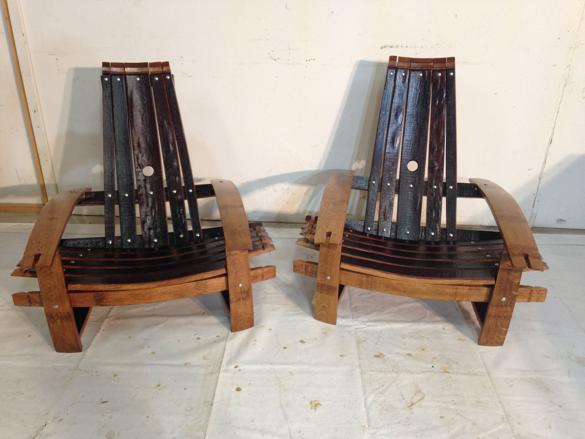 Wine Barrel Stave Adirondack Chairs 6 