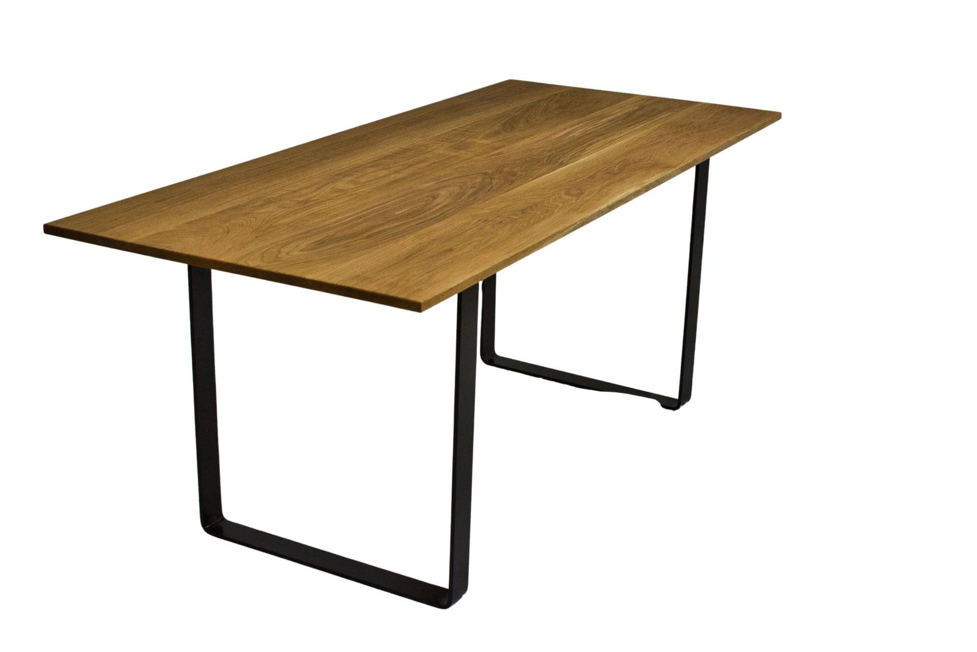 Oak Dining Table, Solid Wood Dining Table, Kitchen Table With Metal Legs, Farmhouse Dining Table 5 