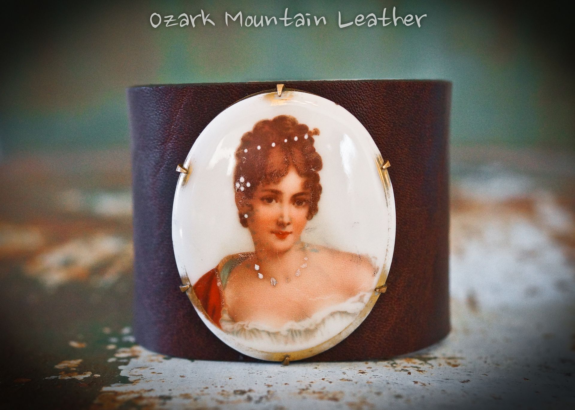 Transform A Vintage Brooch Into A Leather Cuff 2 