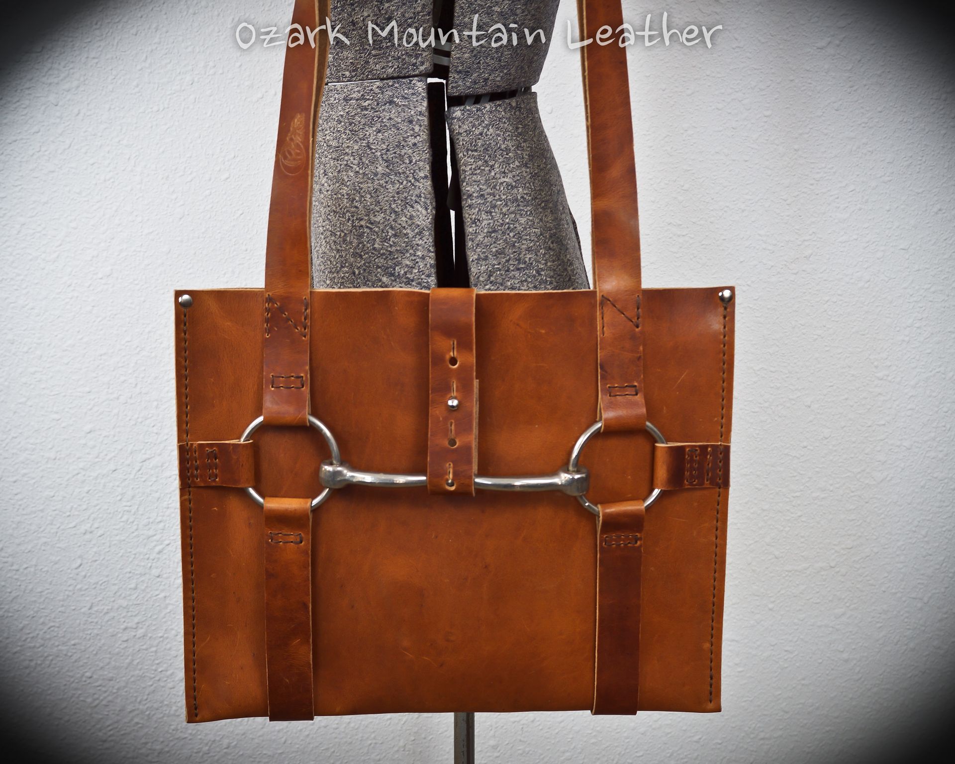 Horween Leather Vintage Horse Bit Tote Bag 5