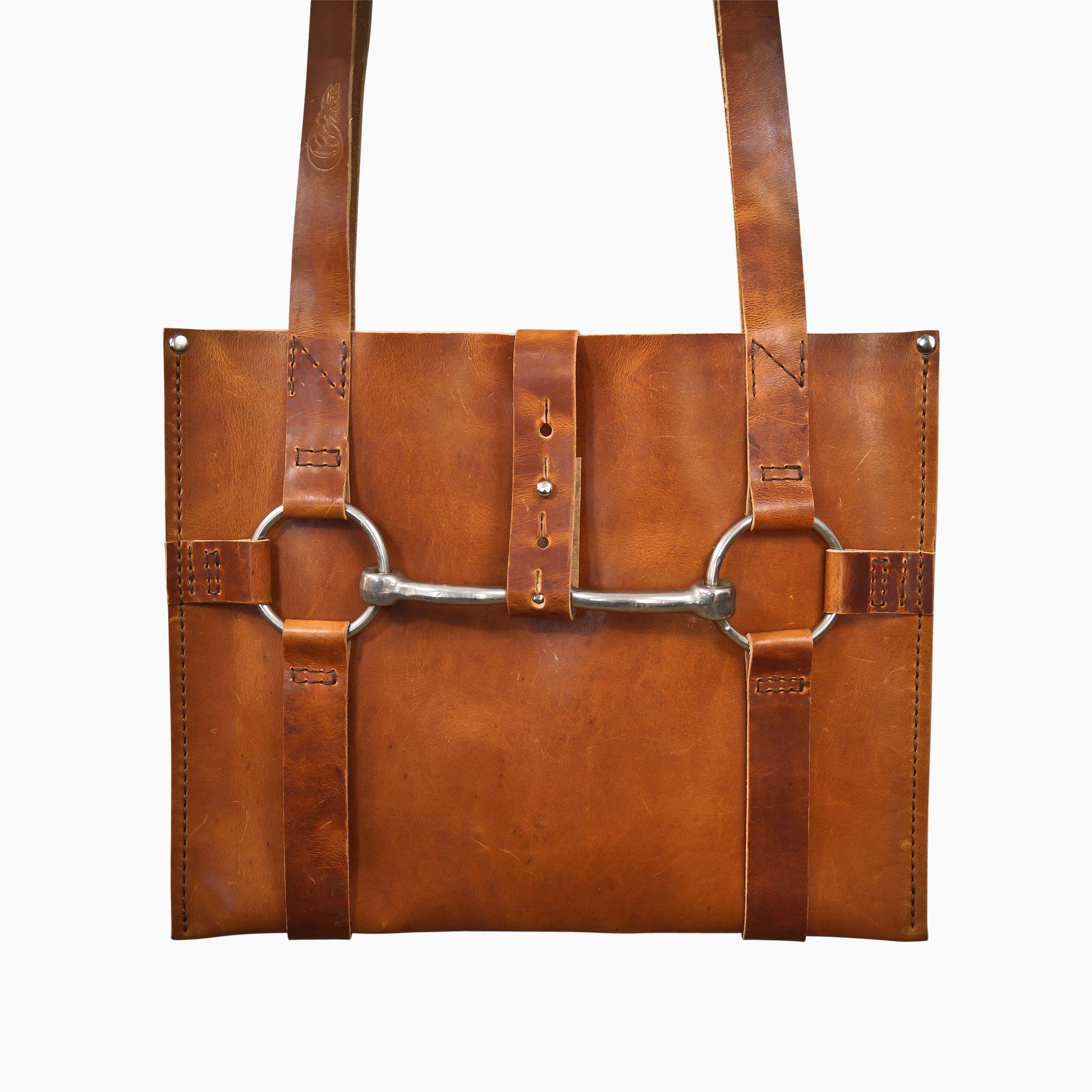Horween Leather Vintage Horse Bit Tote Bag 2