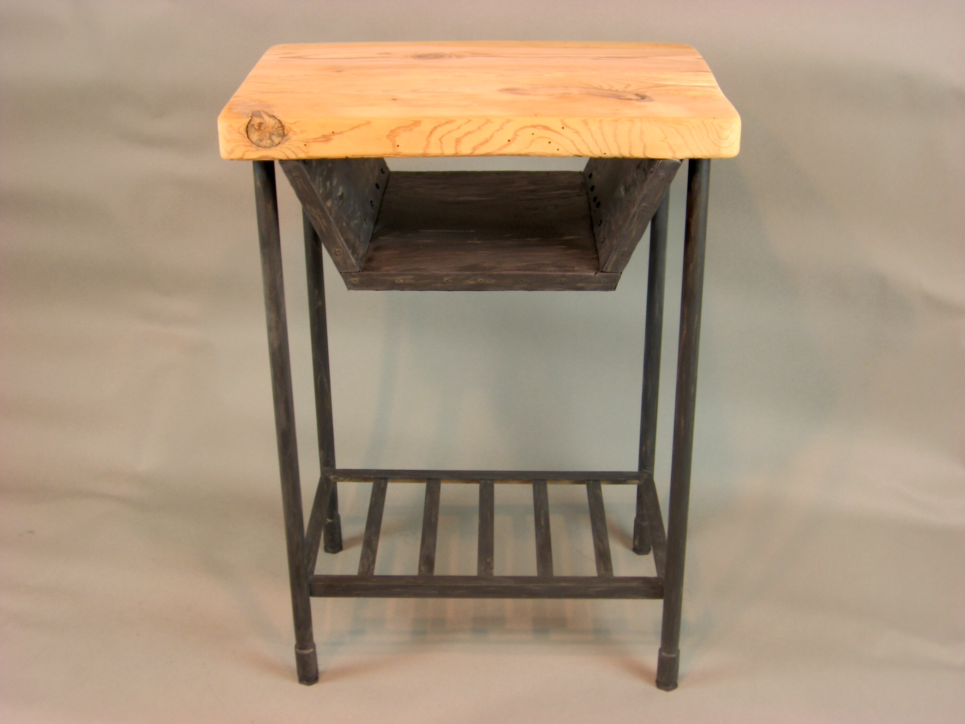 Reclaimed Industrial Rustic Custom Contemporary End Table 4 