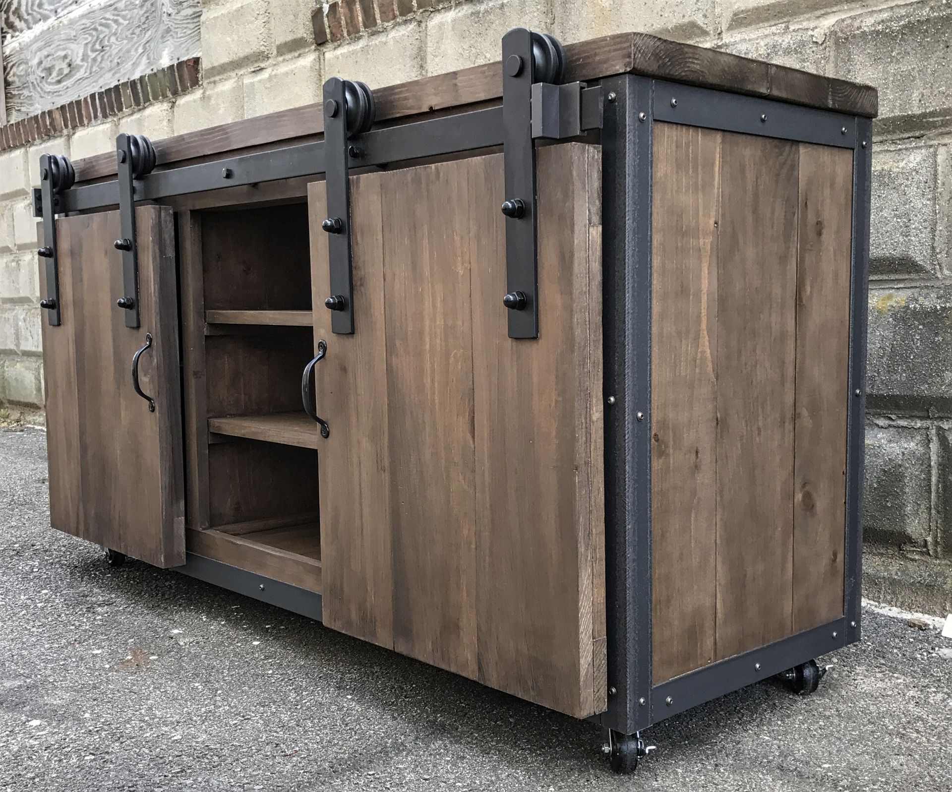Rustic Industrial Bathroom Sink Vanity / Buffet / Media / Aquarium / Bath Room / Farmhouse 3 