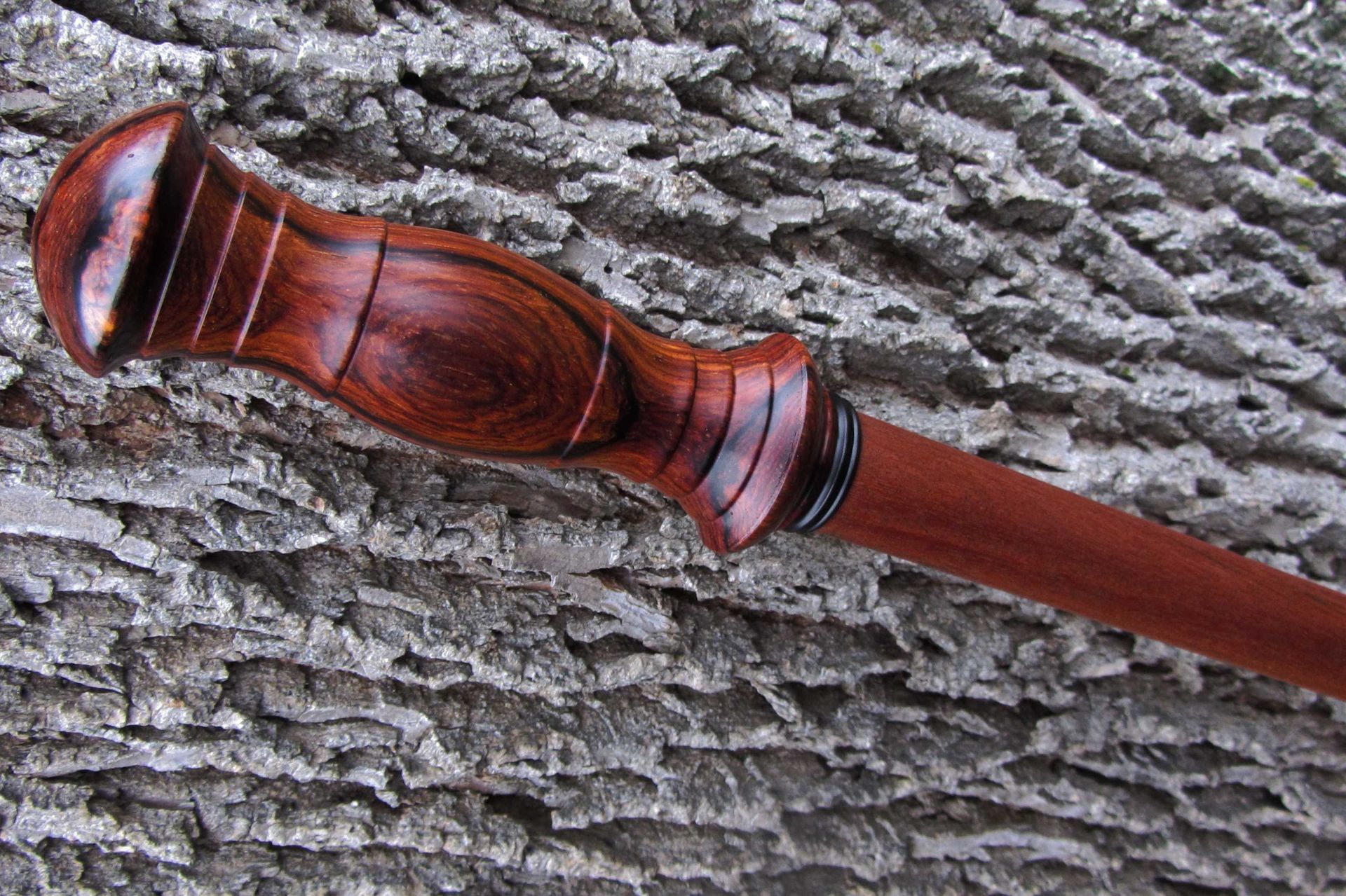 Walking Staff - Walking Stick - Cocobolo - Ebony - Brazilian Cherry 5