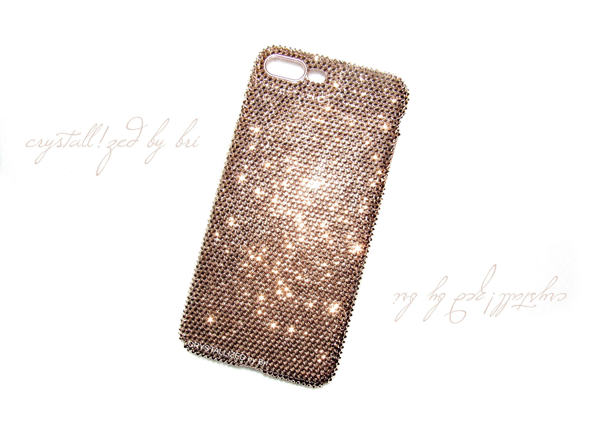 Solid Color Crystallized Iphone Case Any Cell Phone Bling Genuine European Crystals Bedazzled