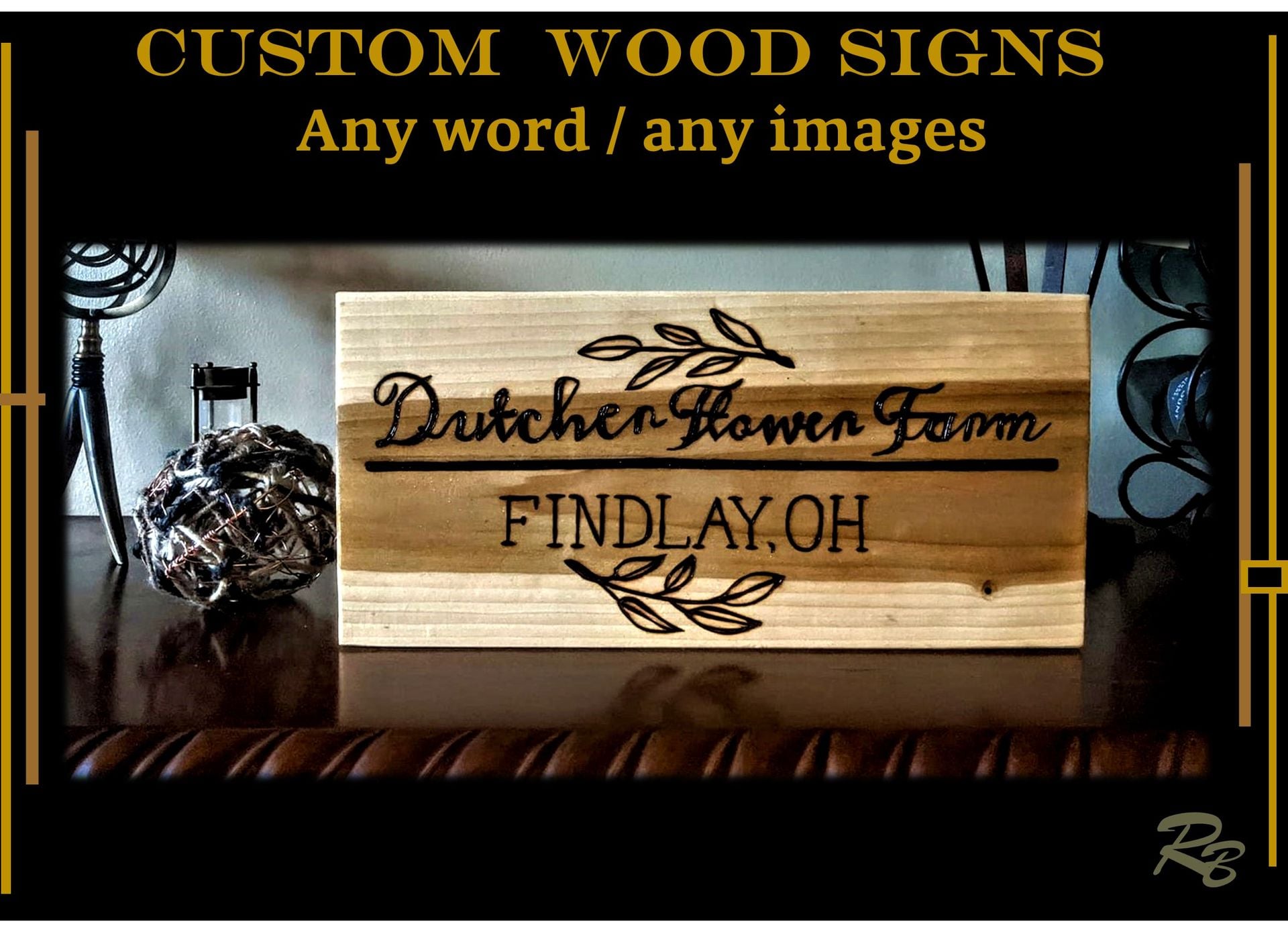 Farm Sign, Name Sign, Custom, Signs, Wood Sign