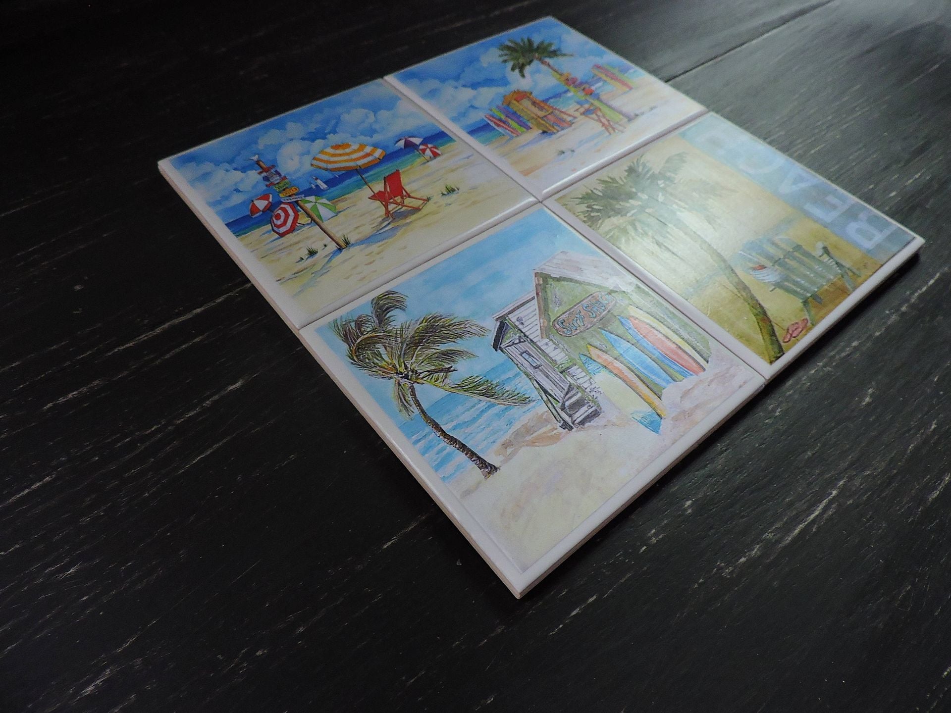 Beach Theme Ceramic Coasters 2