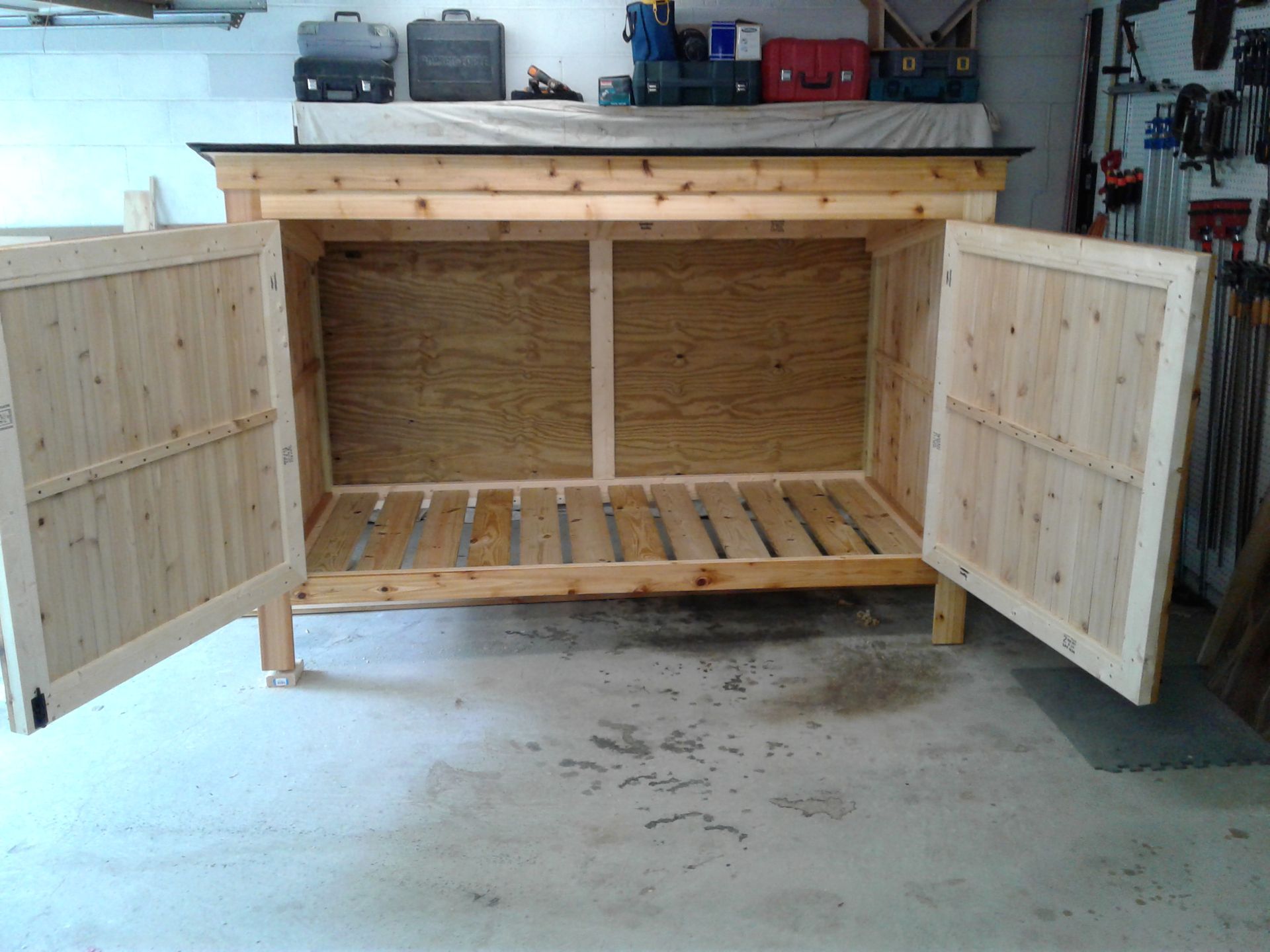 Outdoor Western Red Cedar Storage Unit 3 