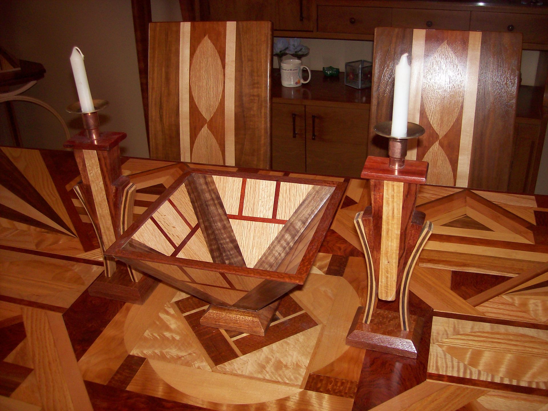 Wood Candle Holder 3