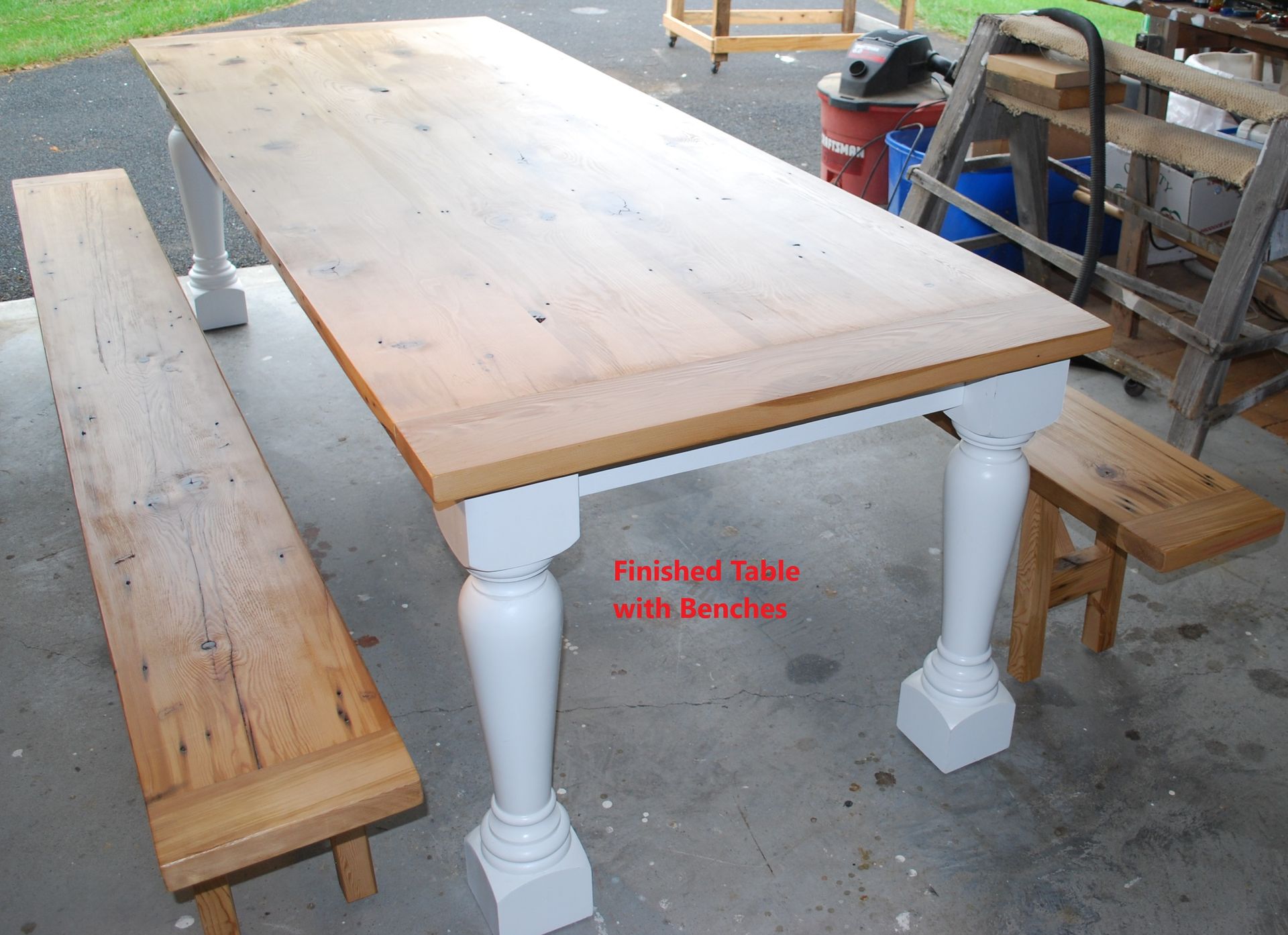 Reclaimed Barn Beam Farmhouse Table