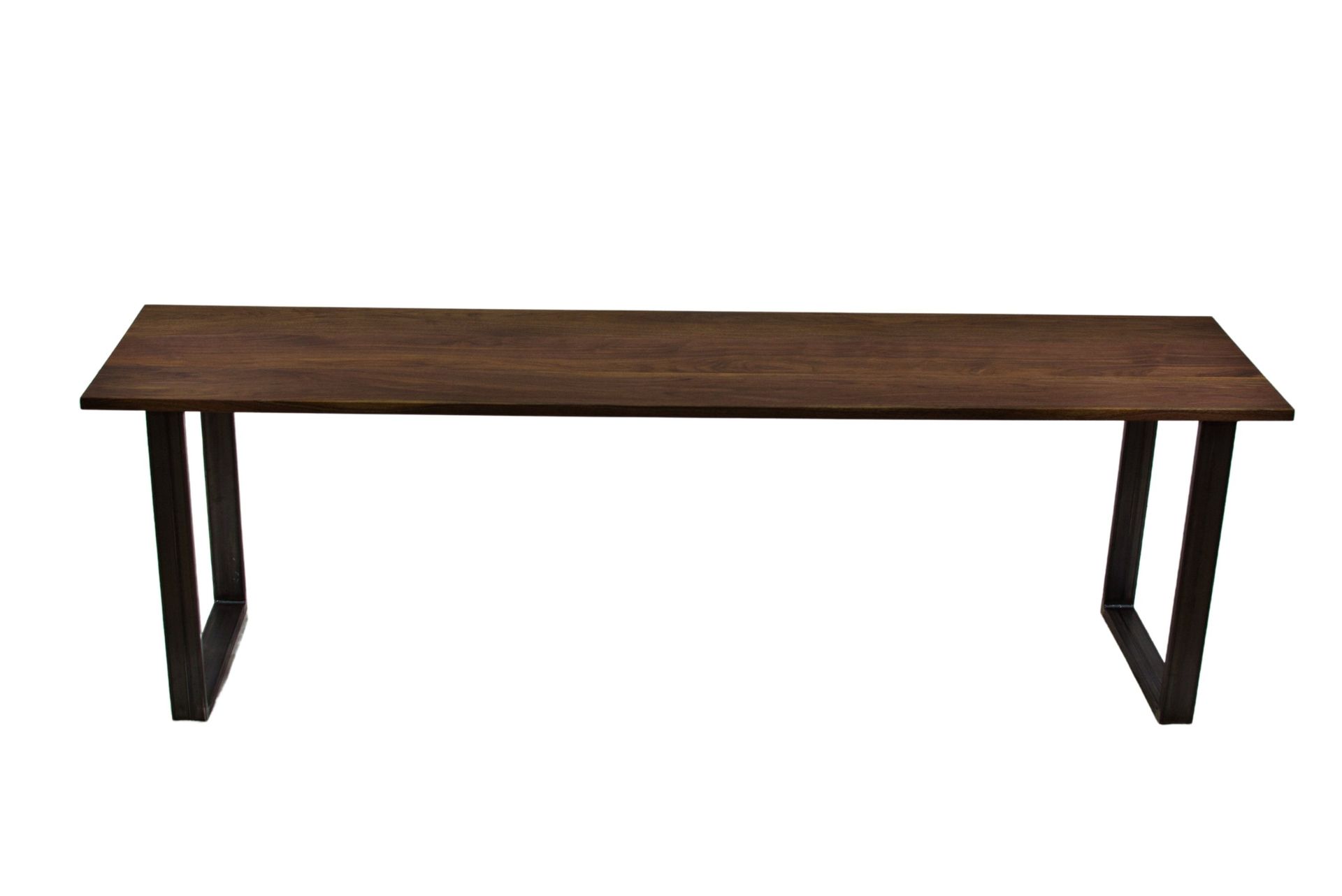 Walnut Office Desk, Computer Desk, Desk With Metal Legs, Gaming Desk, Handmade Office Desk 5