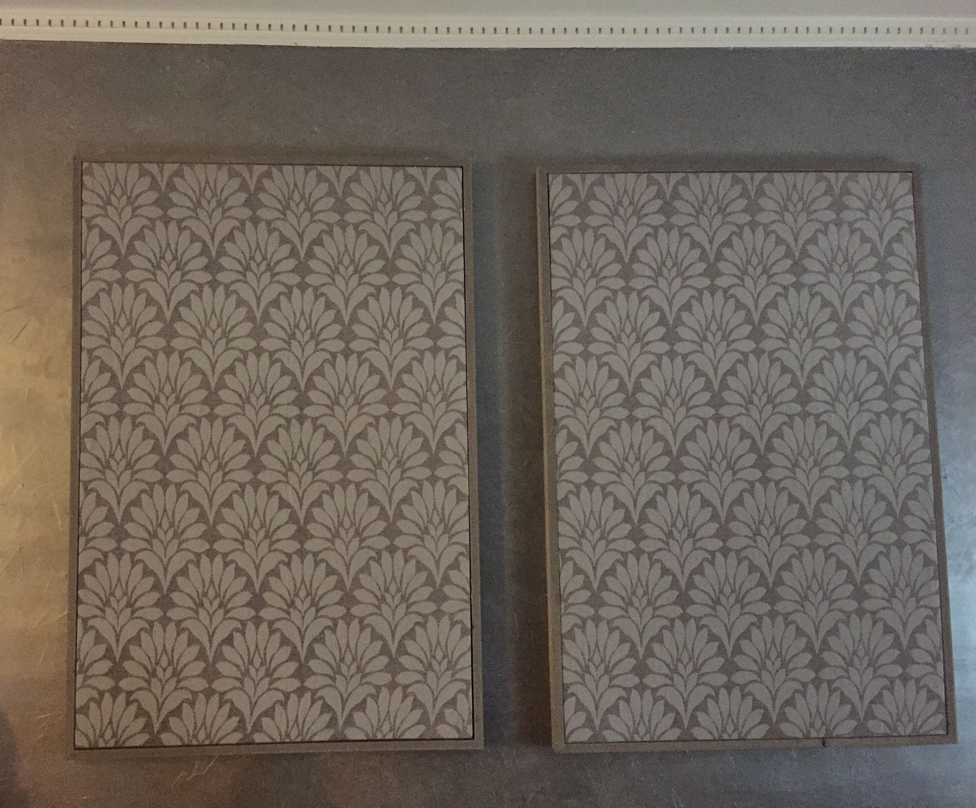Custom Framed Fabric Wall Art / Wall Hanging | Handcrafted | 2 Piece Set 2