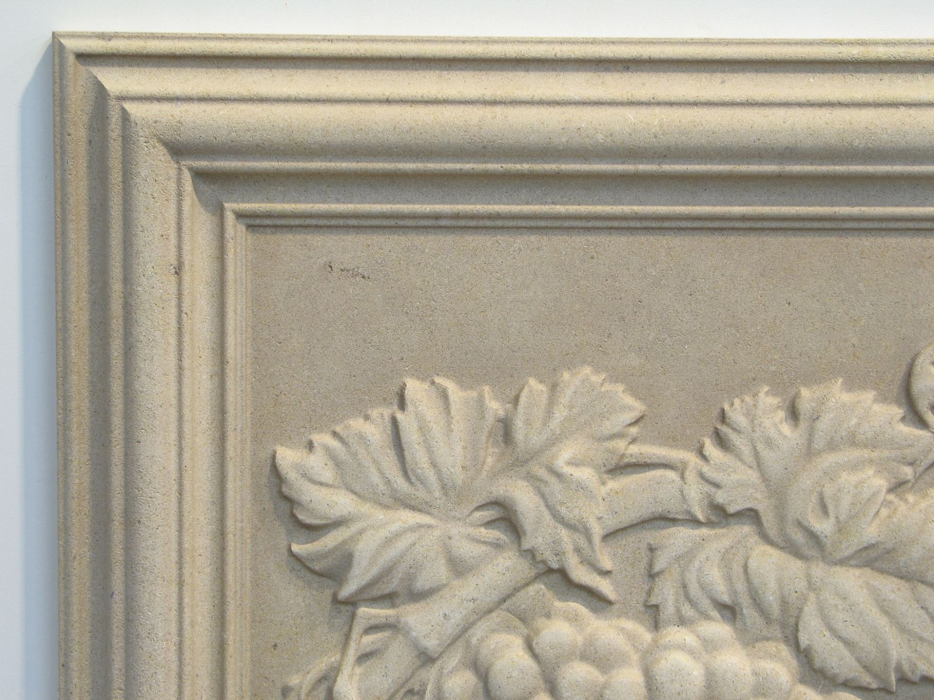 Relief Carved Grape Limestone Backsplash Tile Insert 6