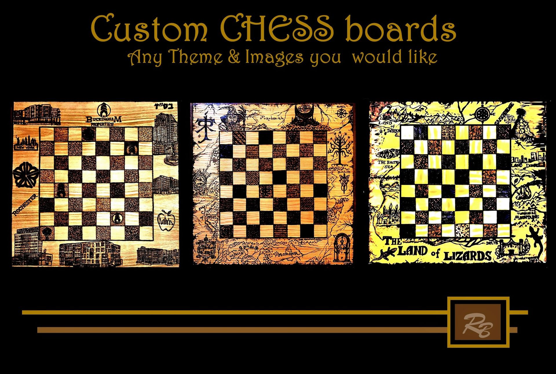 Lord Of The Rings, Chess Board, Large, 2 ft. by 2 ft. , Game Room Games, Gifts For Men, Rec Room Games. 4