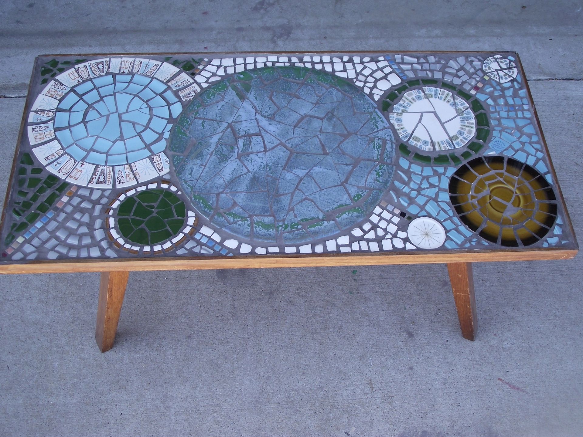 Broken China Mosaic Coffee Table 3