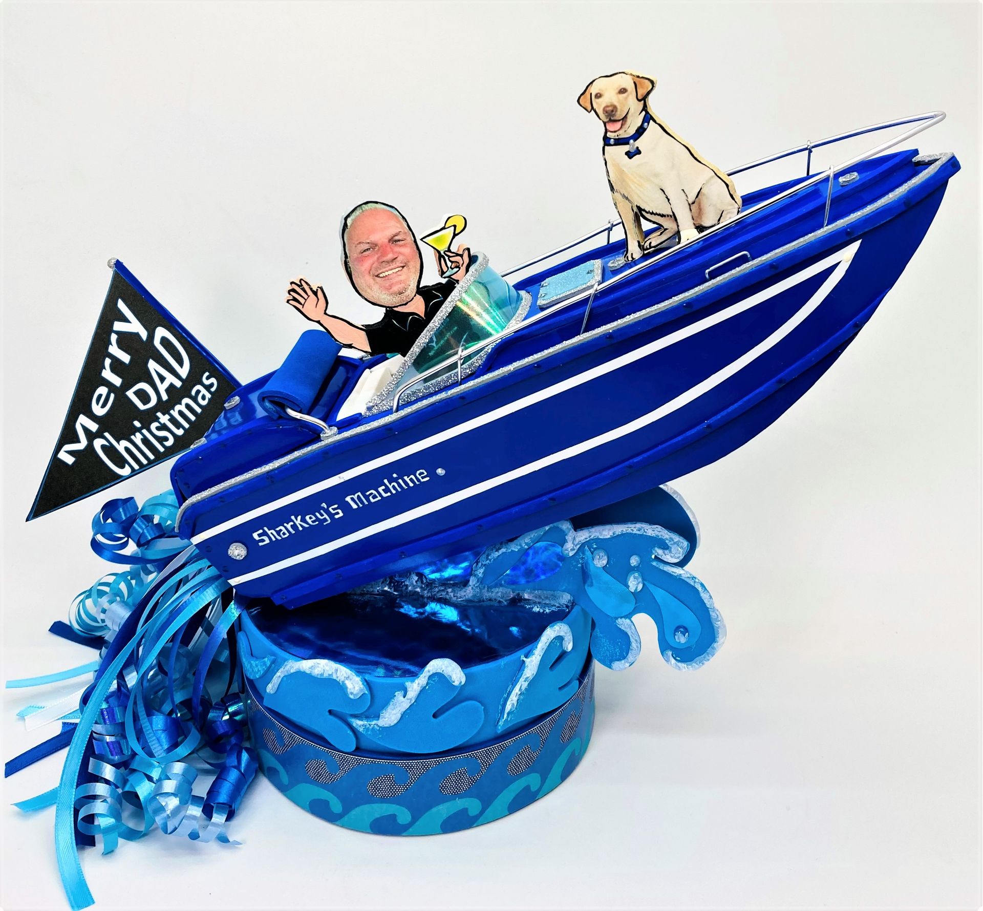 Nautical Birthday Personalized Cake Topper, Boating Cake Toppers