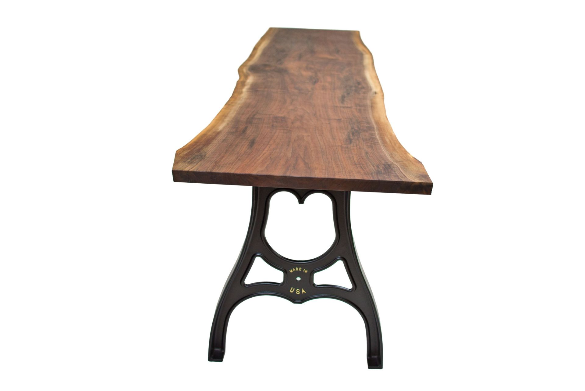 Live Edge Desk, Walnut Computer Desk, Desk With Metal Legs, Slab Desk, Handmade Office Desk 1
