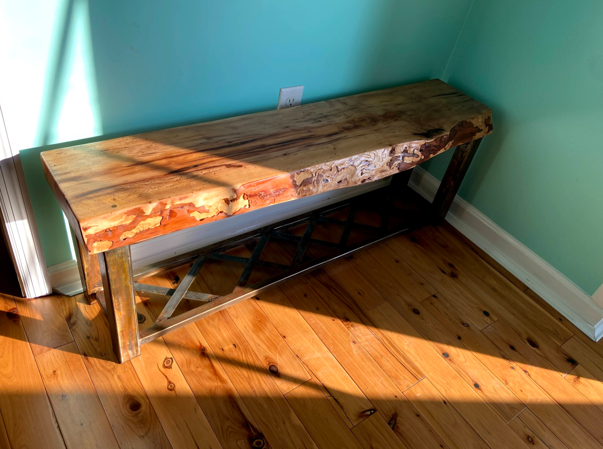 Wormy Pecan Bench 4