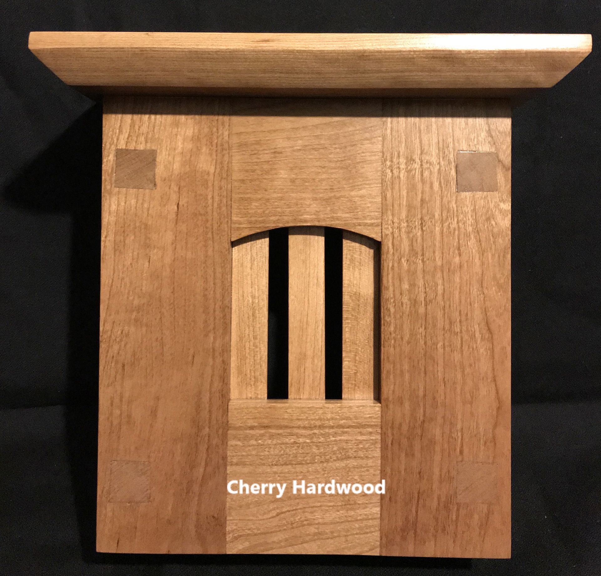 Craftsman Style Wood Doorbell Cover With Top 2