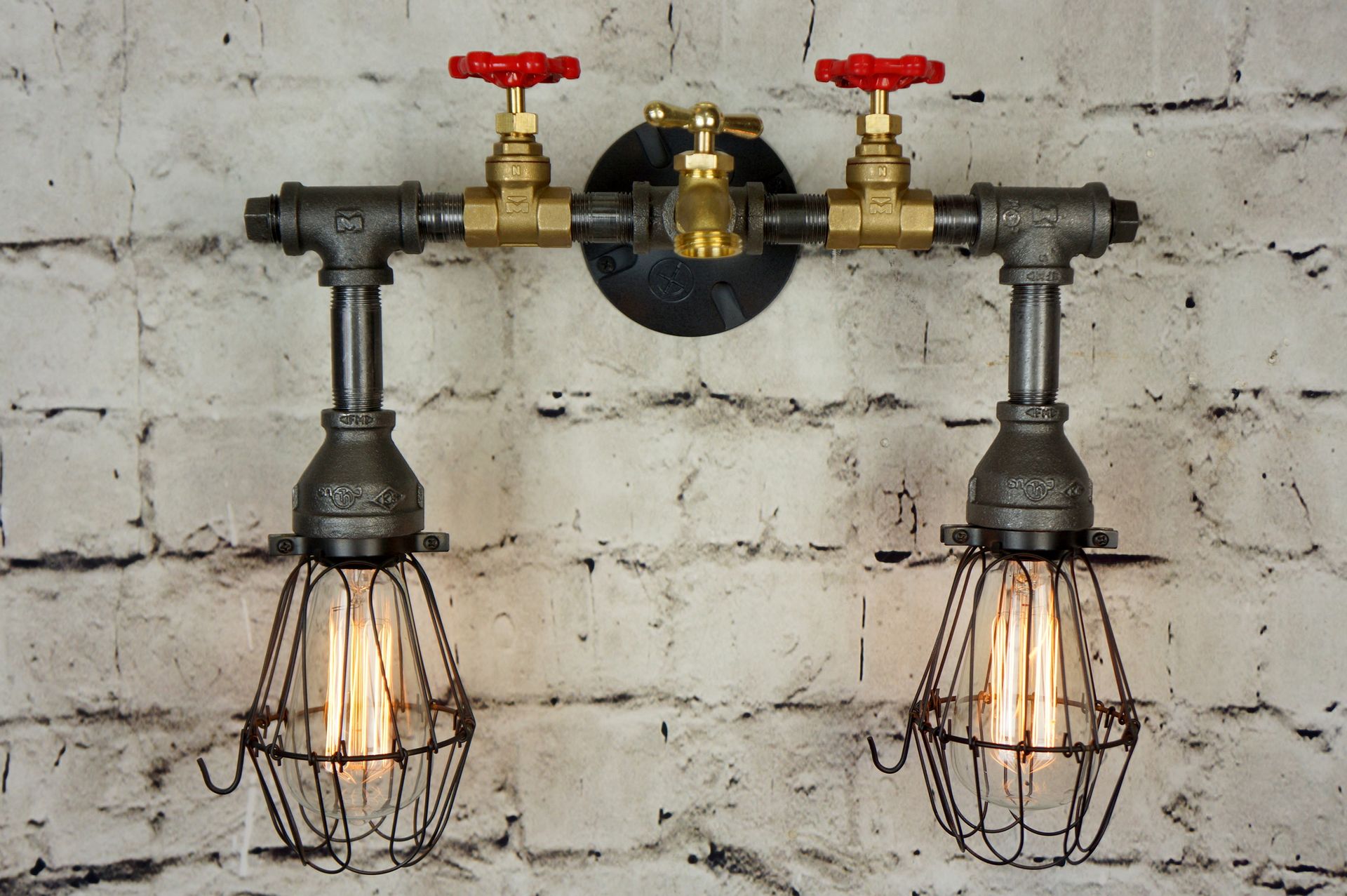 Henson Bath/Vanity Light With Wire Cages 3 