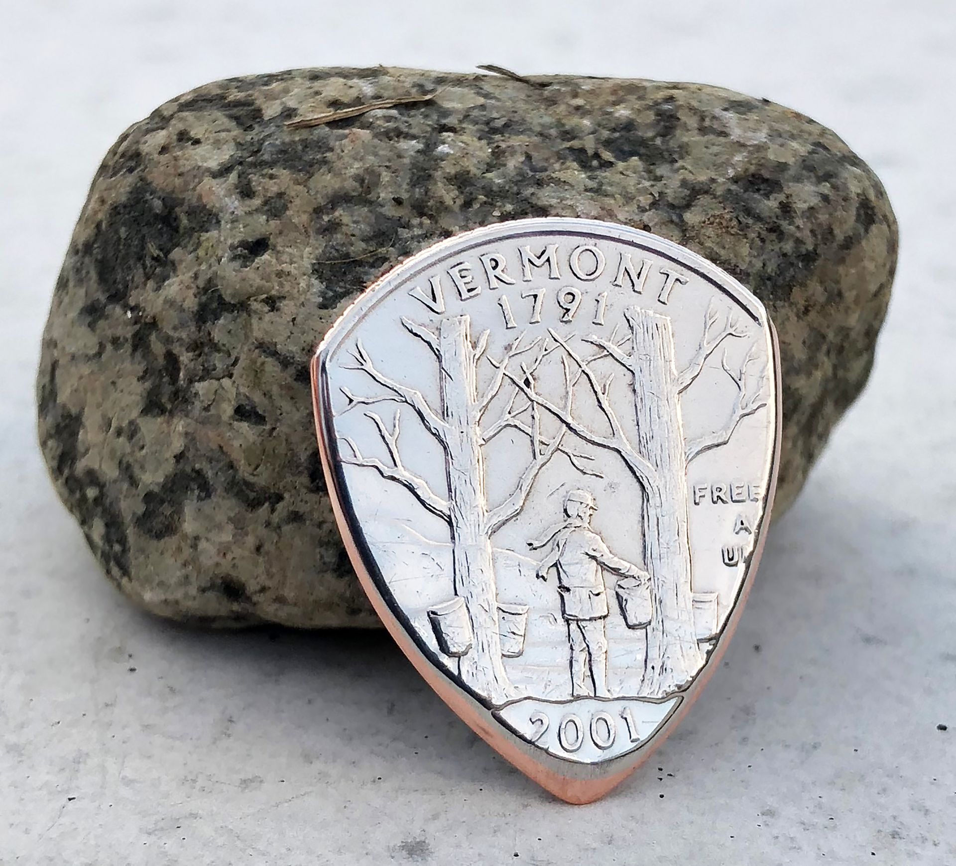 Custom State Quarter The Original Coin Guitar Picks® In Standard Or 90% Silver Proof 6
