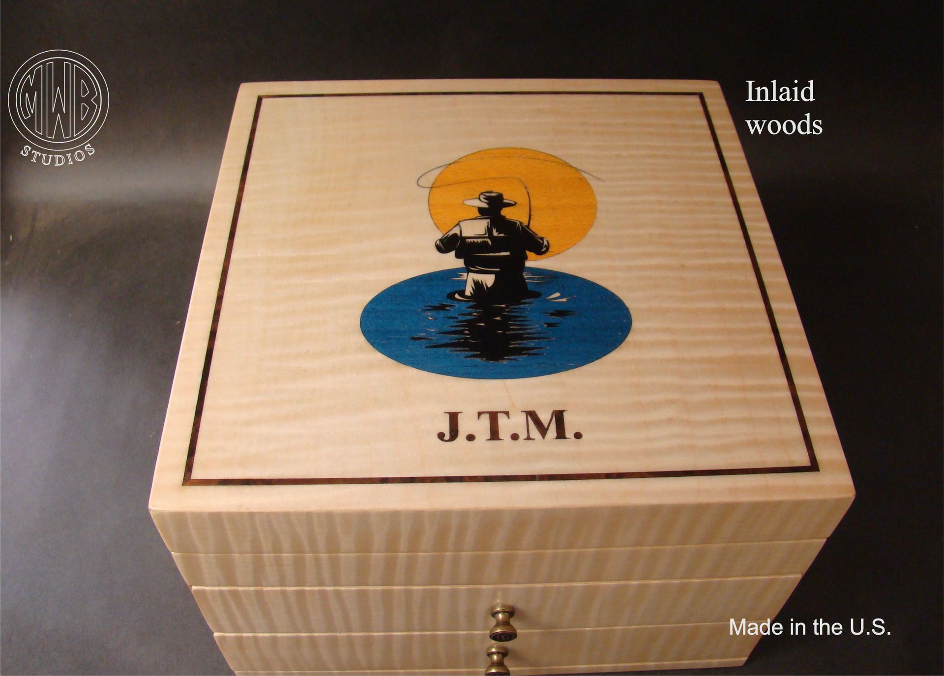 Custom Jewelry Box Handcrafted In The U.S.  Jb10-2 2 