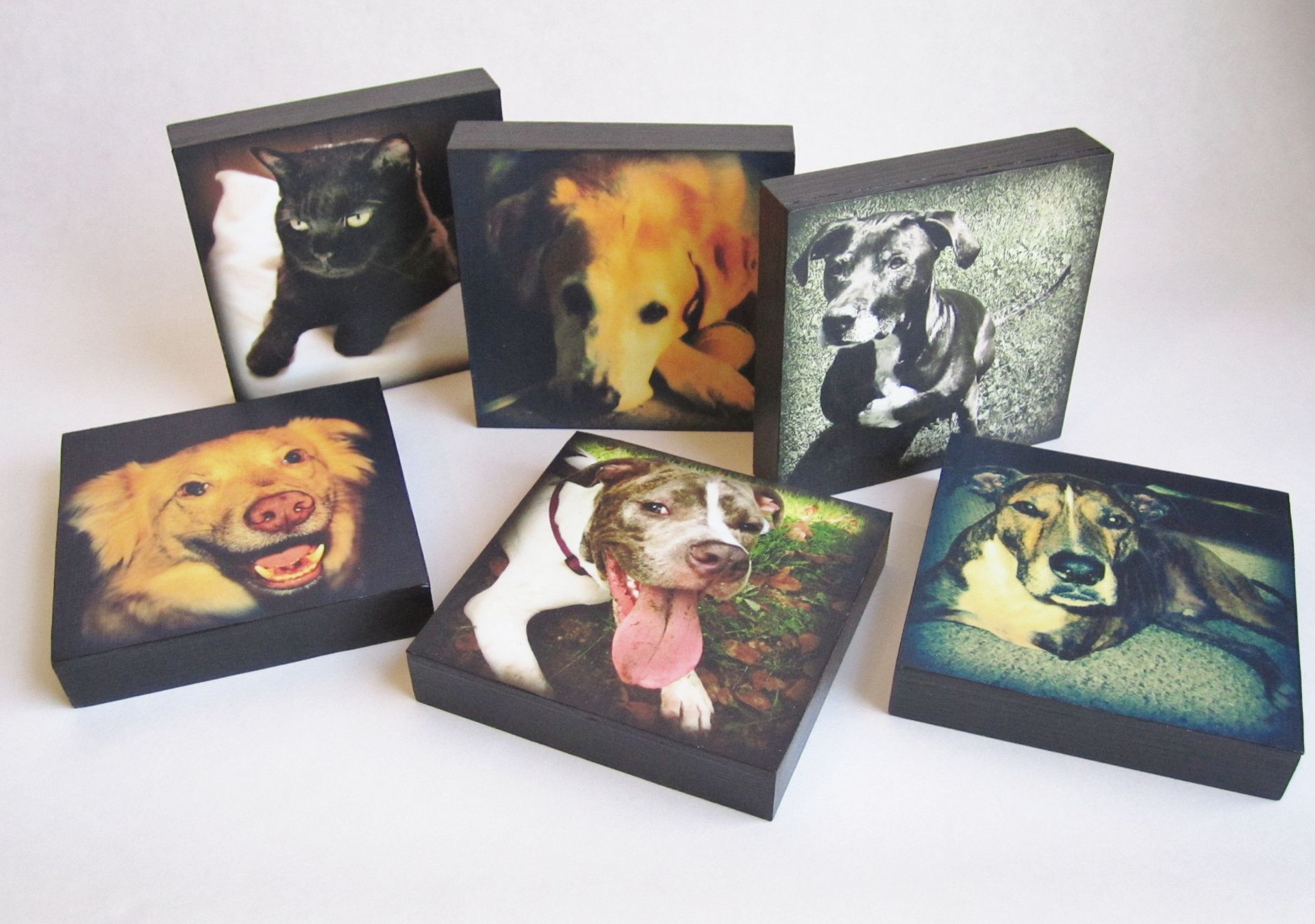 Custom Photo Art, Family Portrait, Set Of 4 4 