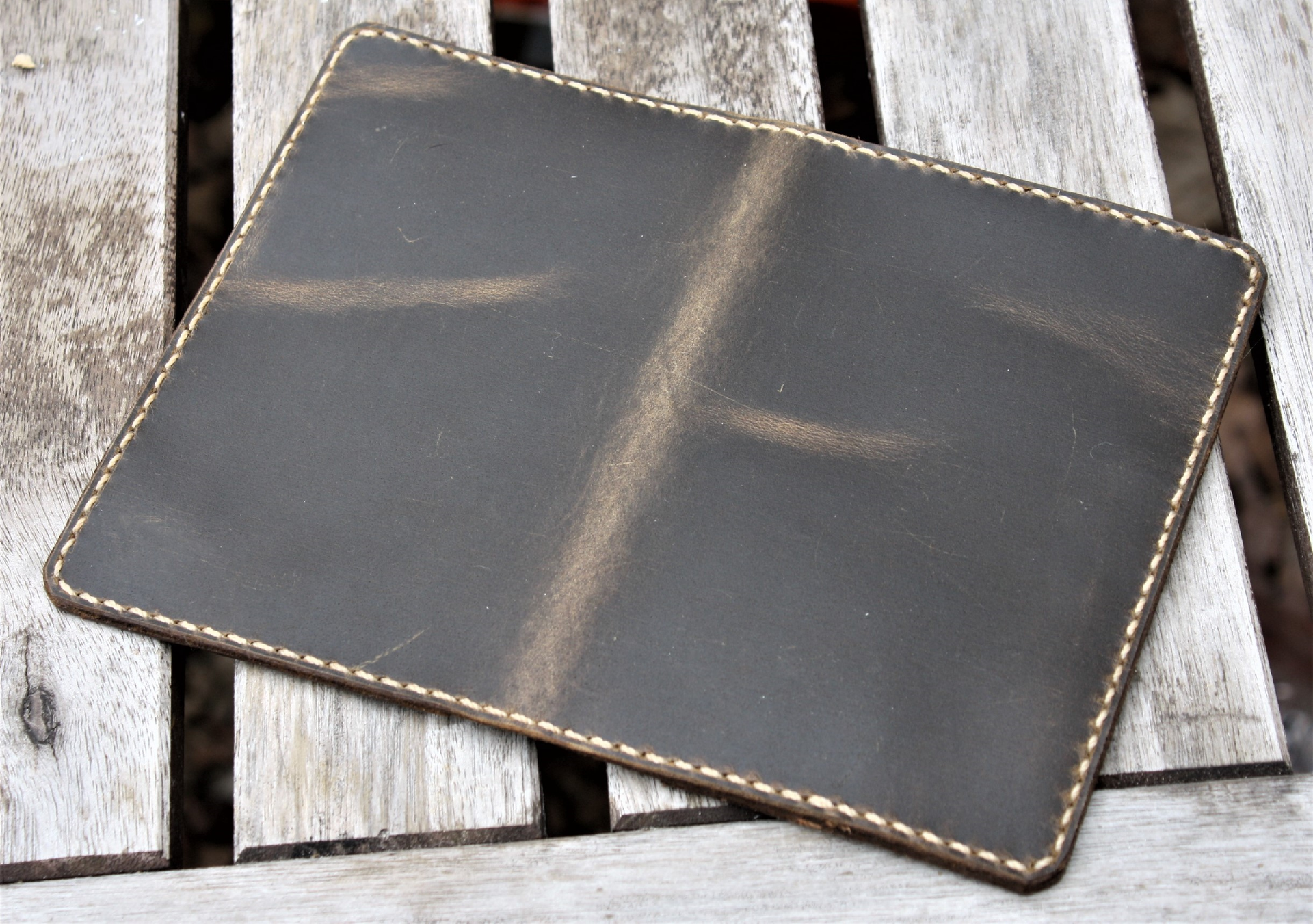 Handmade Leather Case Cover Wallet Scribo Field Notes Moleskine Coyote Shell Shock 4