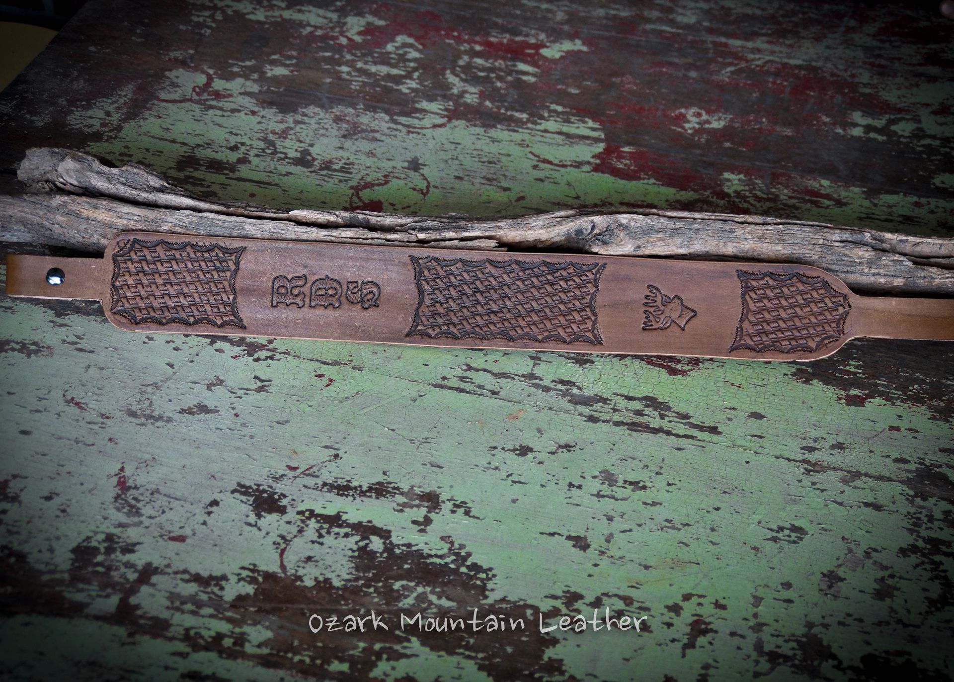Customized Vegetable Tanned Leather Rifle Sling Or Gun Sling Hand Tooled Slim Style. 1 
