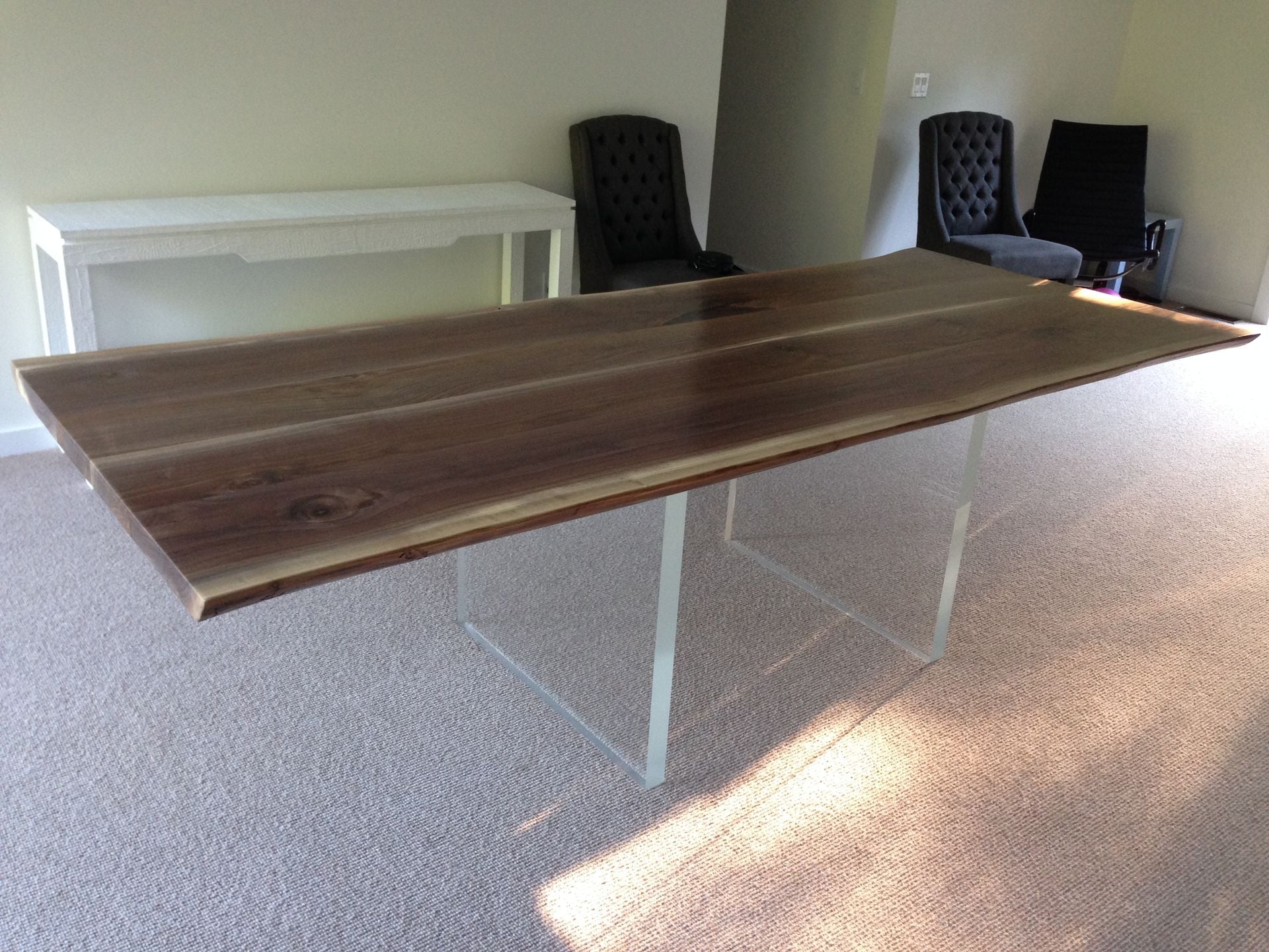 Live Edge Black Walnut With Acrylic Base 5 