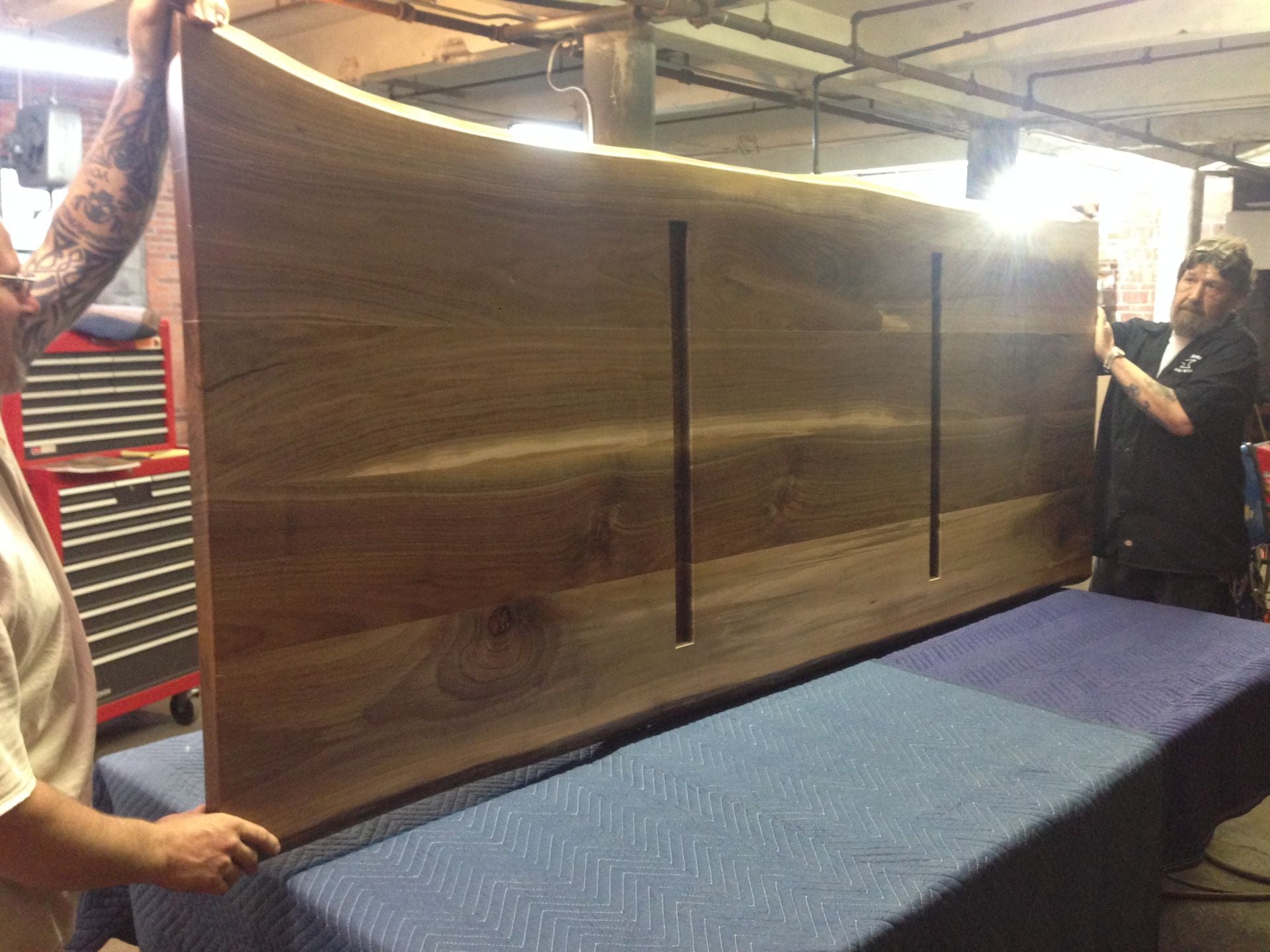 Live Edge Black Walnut With Acrylic Base 6 