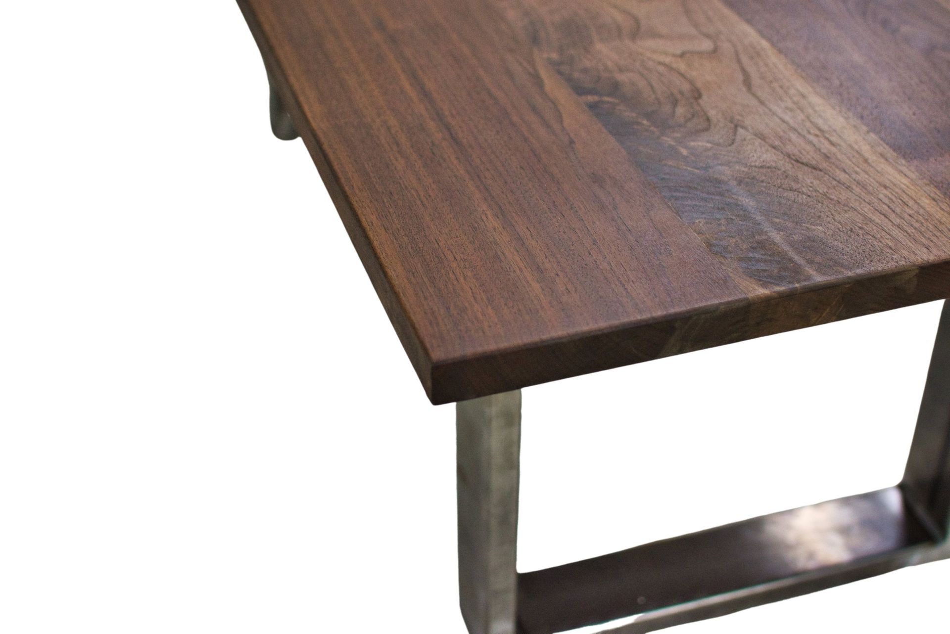 Walnut Coffee Table, Modern Coffee Table, Coffee Table With Metal Legs, Farmhouse, Rustic 5